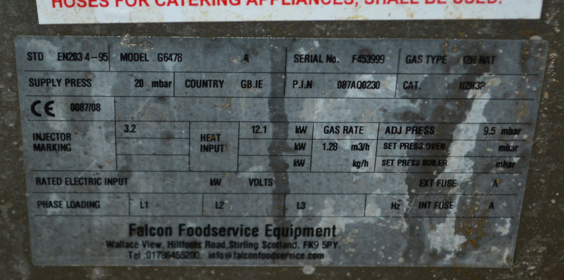 1 x Falcon Commercial Kitchen Steamer Oven - Natural Gas - Model G6478 - CL435 - Location: - Image 4 of 6