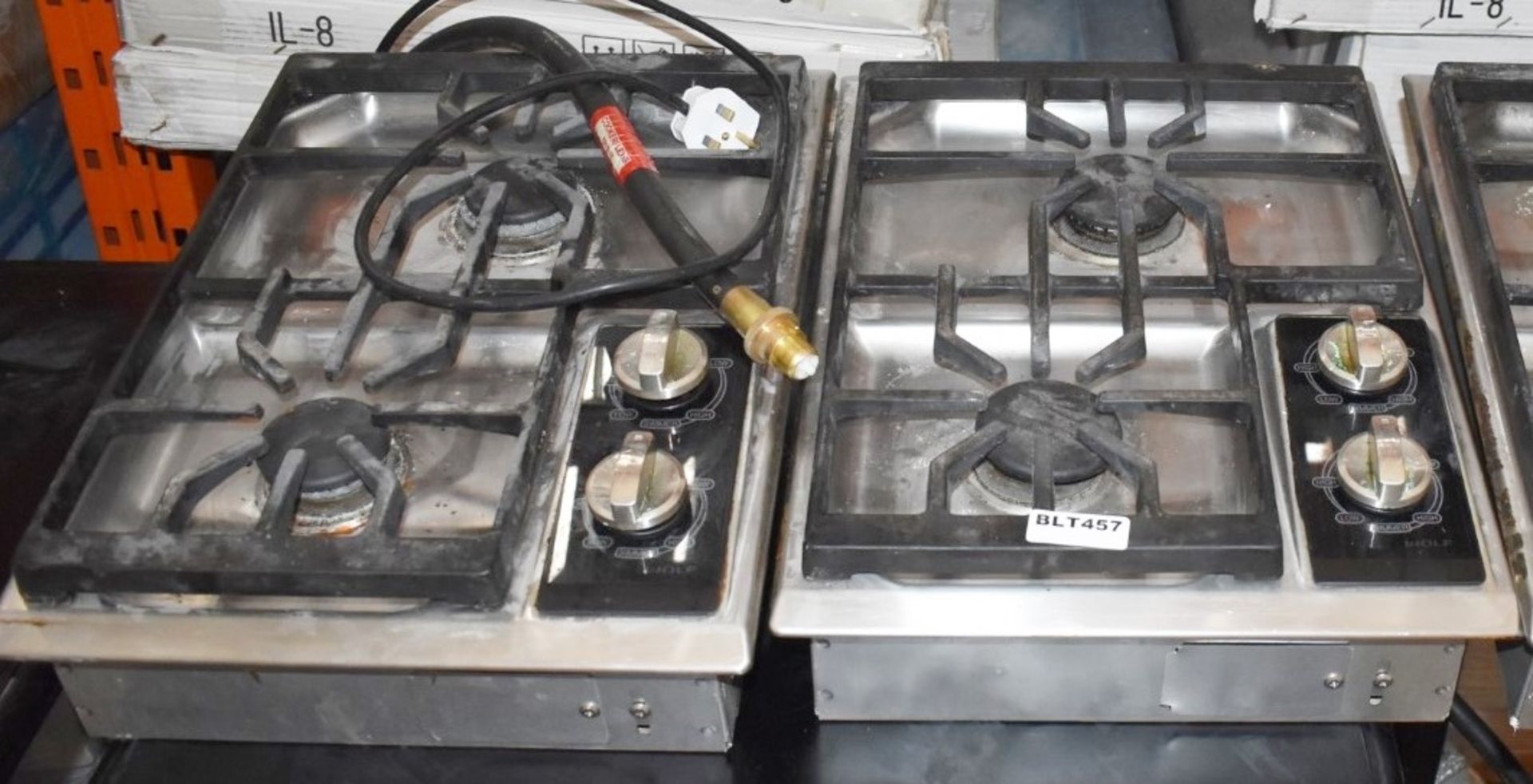 1 x Wolf Integrated Gas 15" Cook Top Twin Burner - Model CT15/S - Stainless Steel Finish - 15 x 21 - Image 4 of 4