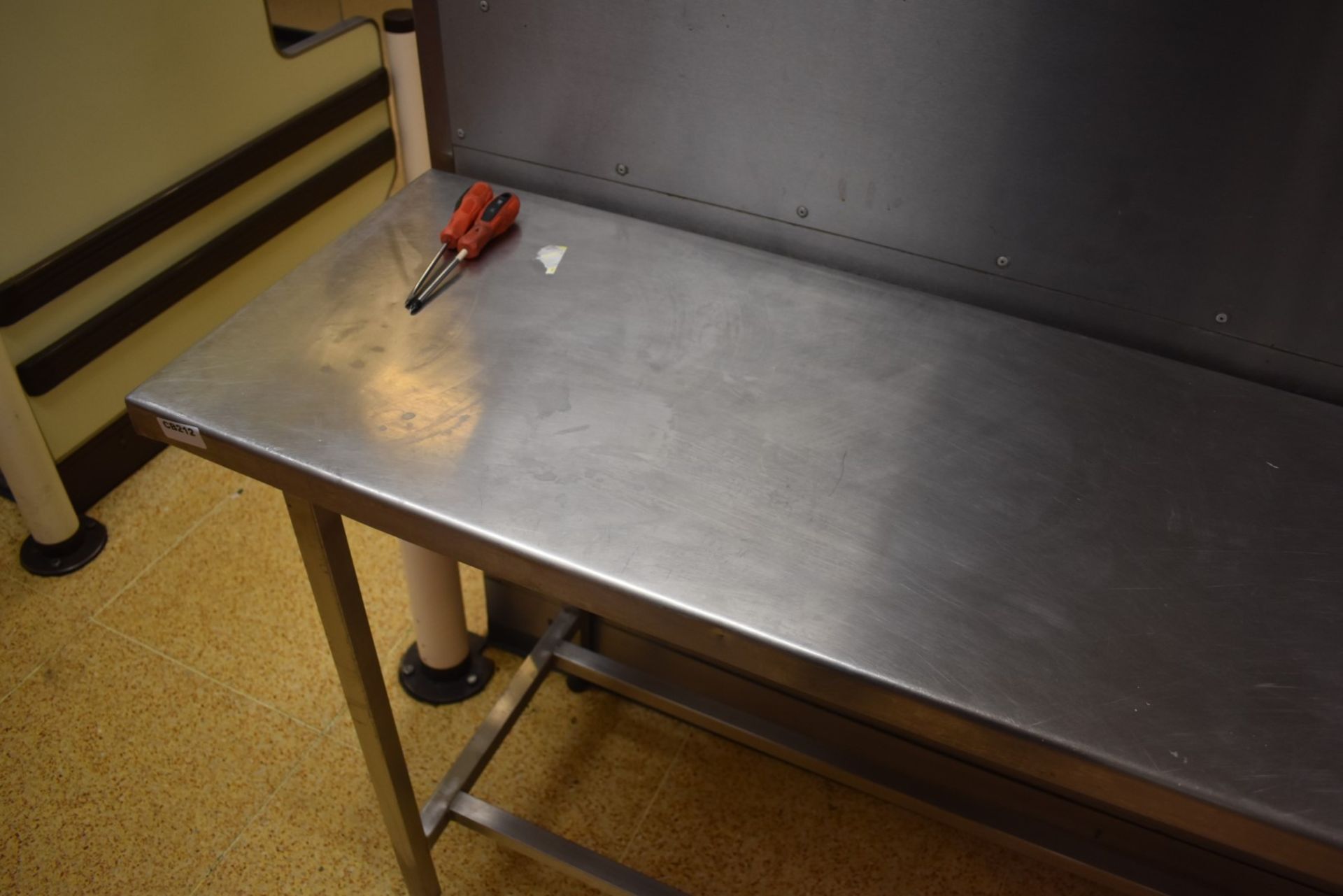 1 x Stainless Steel Prep Table - H85 x W184 x D46 cms - CL455 - Ref CB212 - Location: Altrincham - Image 2 of 3