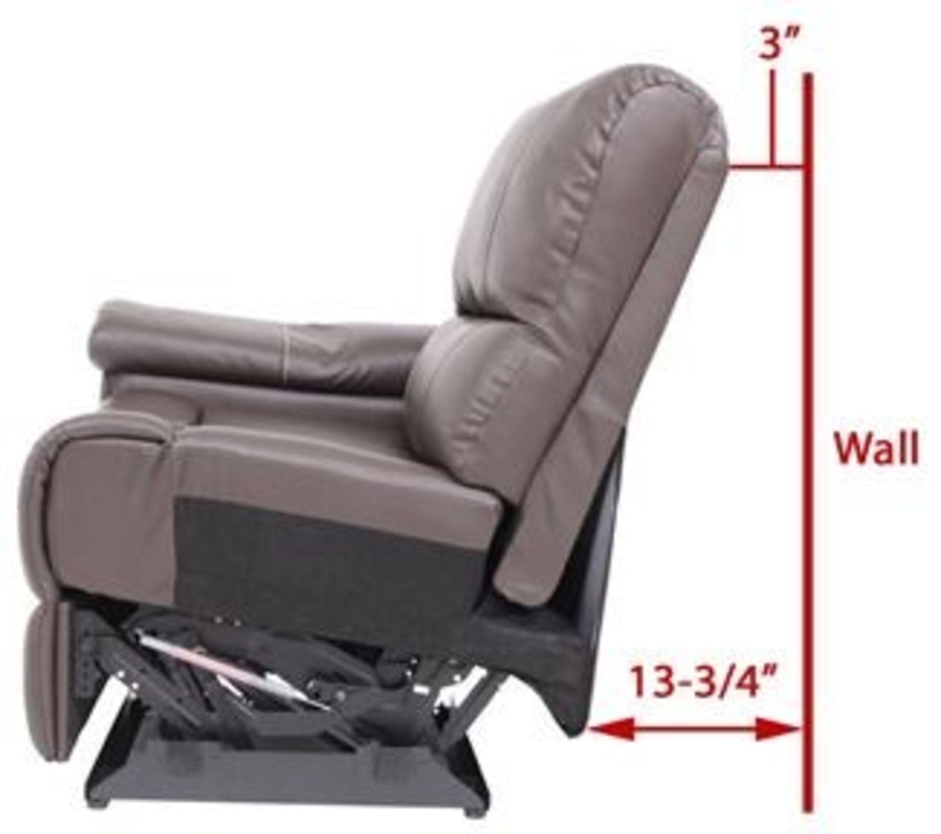 1 x Thomas Payne Reclining Wallhugger Theater Seating Love Seat Couch With Center Console and - Image 9 of 12