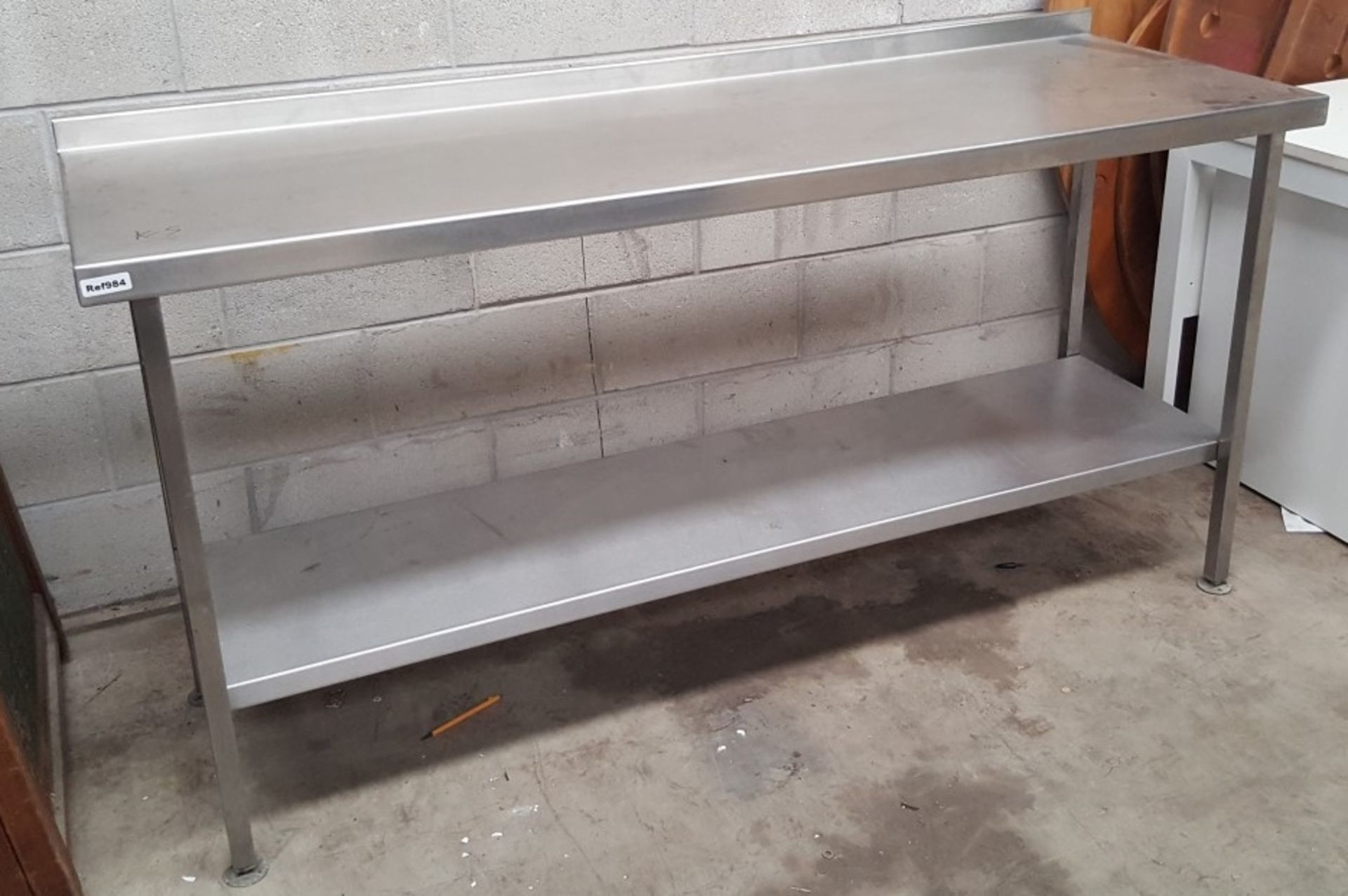 1 x Stainless Steel Prep Table - H93 x W180 x D60 cms - CL011 - Ref985