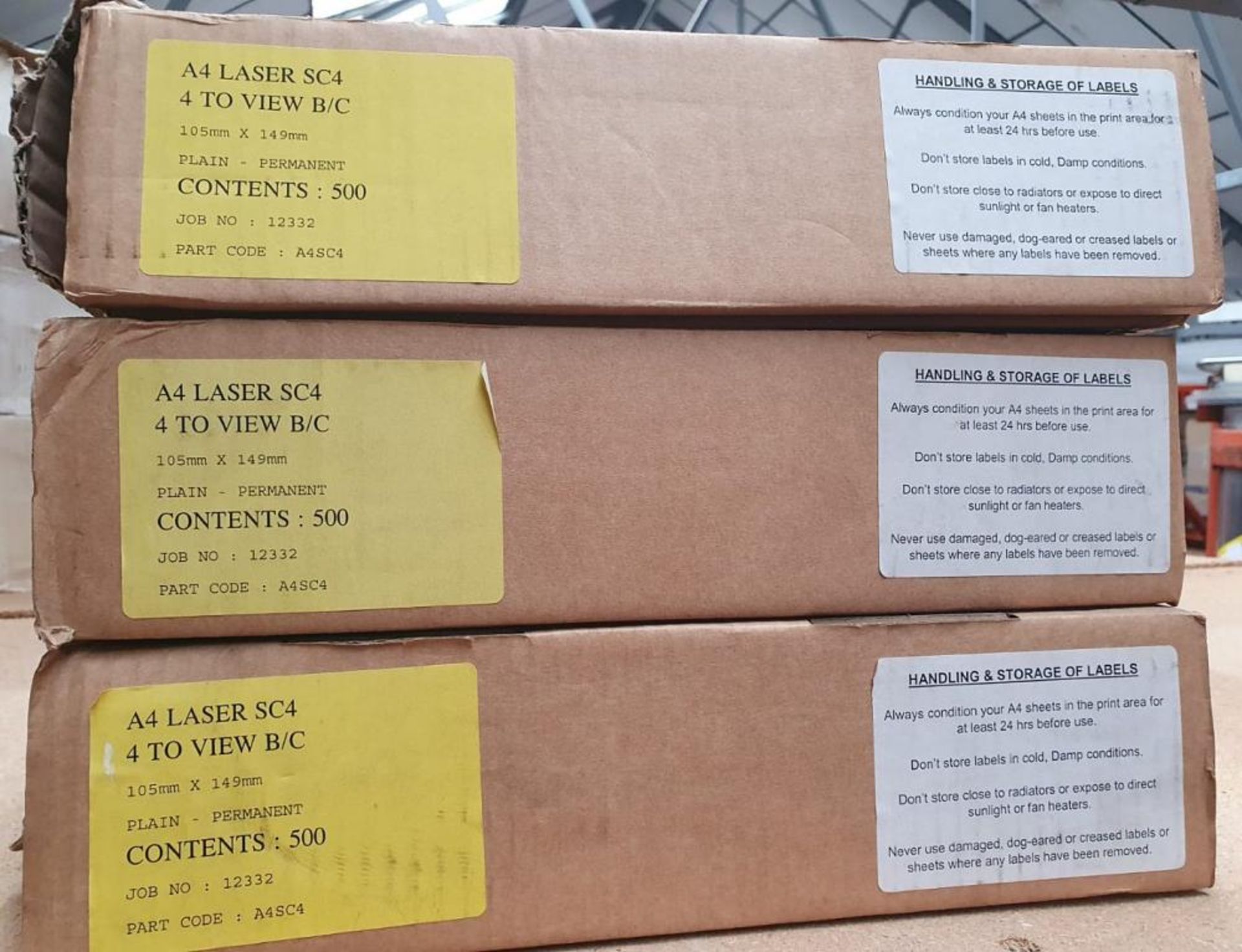 4 x Boxes Of Laser Printer Labels - Approx 2000 Sheets In Total - Unused Boxed Stock - Low Start, No