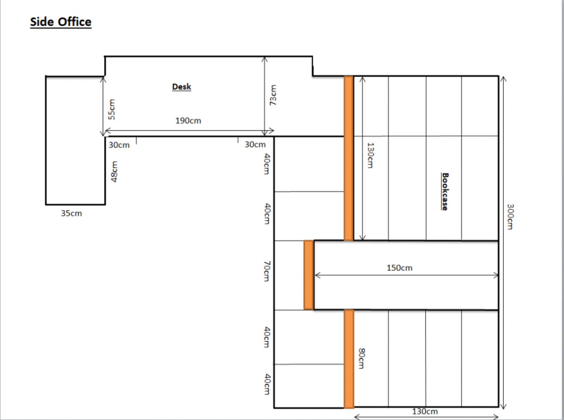 1 x 2-Tone L-Shaped Contemporary Study Finished In Walnut and White Veneer - CL439 - Location: Ilke - Bild 16 aus 18