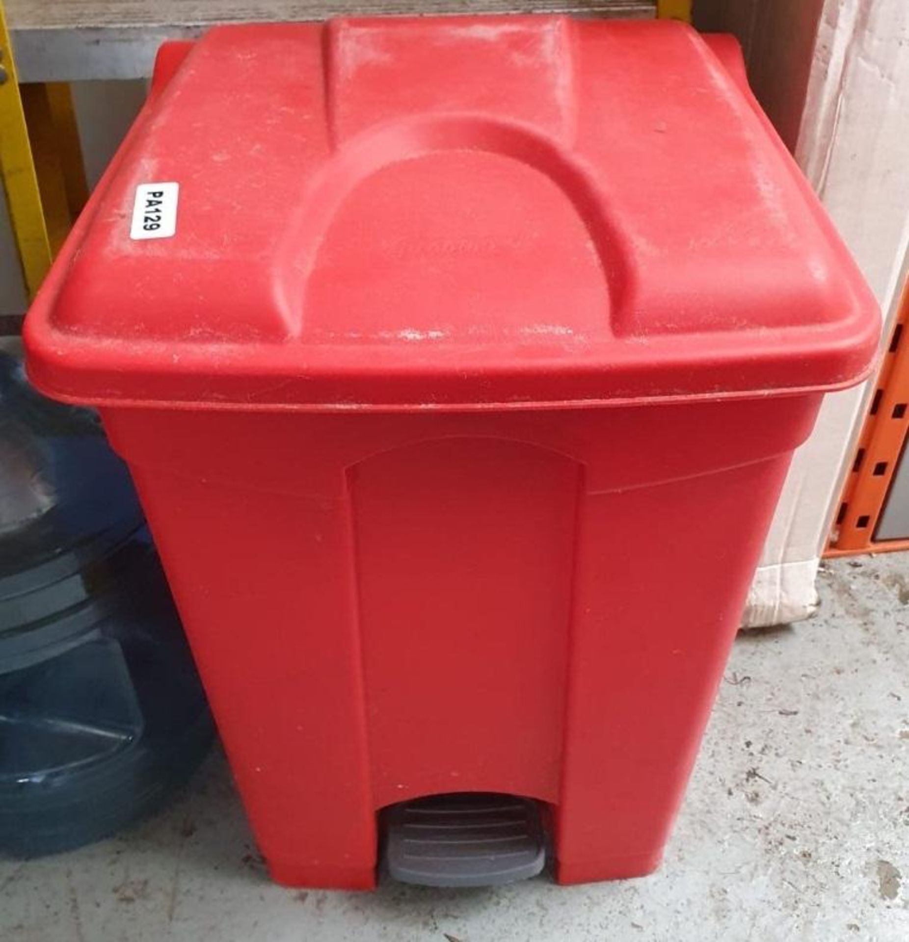 1 x Red Waste Bin - Ref PA129 - CL463 - £1 Start, No Reserve - Ref: WH1 - CL011 - Location: Altrinch