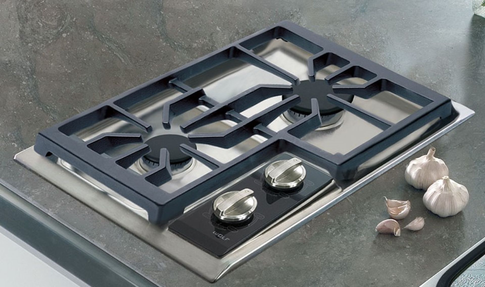 2 x Wolf Integrated Gas 15" Cook Top Twin Burners - Model CT15/S - Stainless Steel Finish - 15 x - Bild 2 aus 8