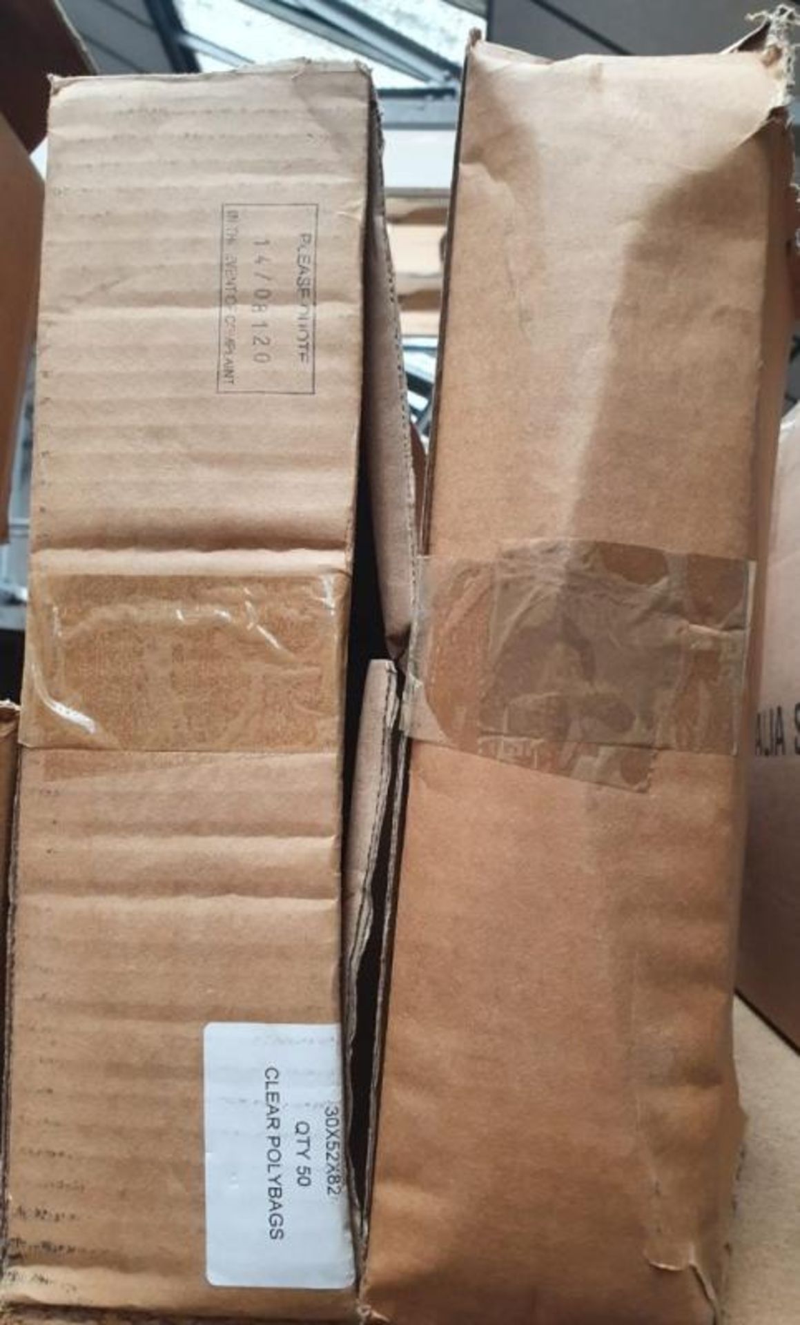100 x Clear 30x50x82cm Polybags - Unused Boxed Stock - Low Start, No Reserve - Ref: WH1 - CL011 - Lo - Image 2 of 2