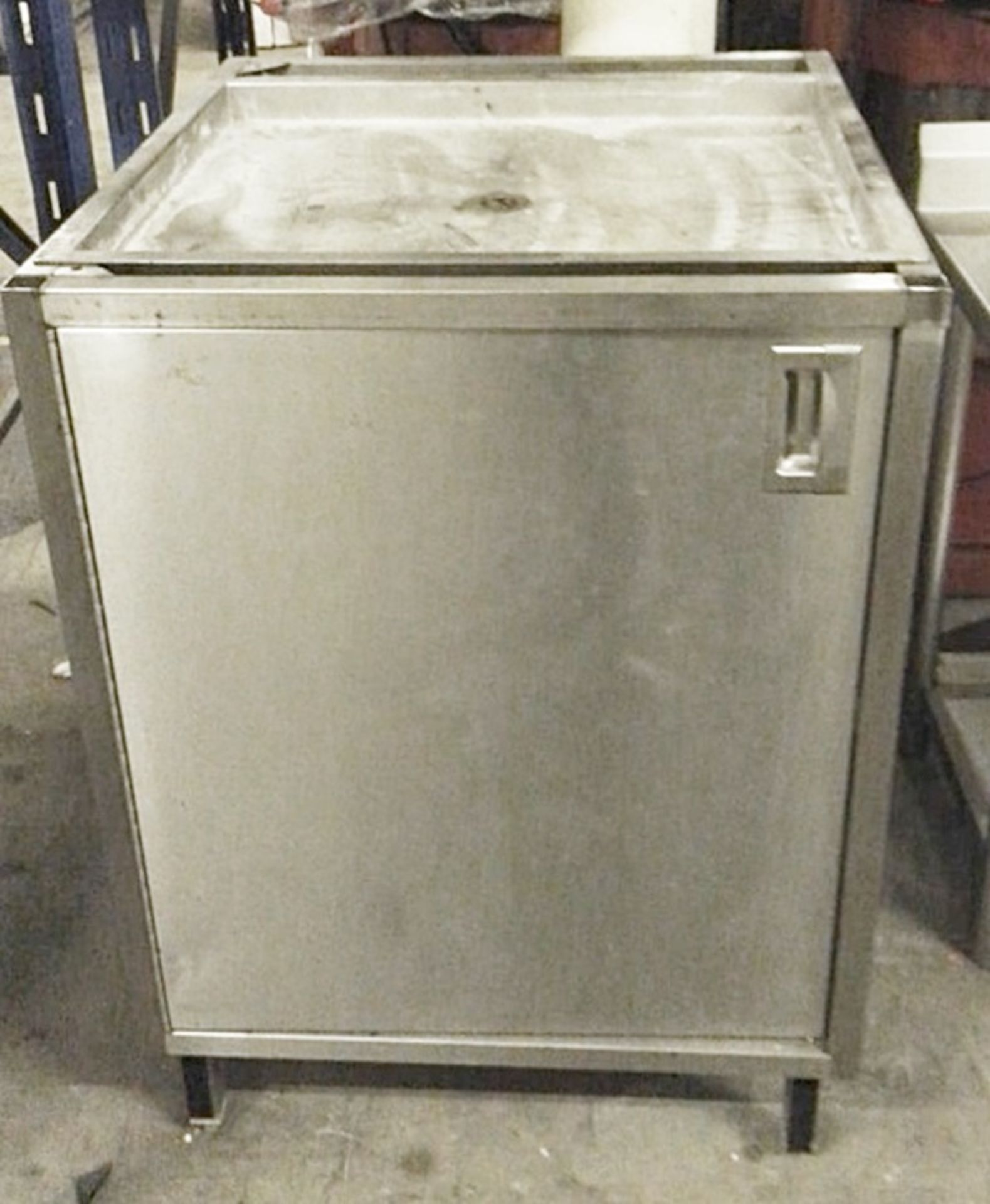 1 x Commercial Kitchen Stainless Steel Single Door Cabinet - H93 x W69 x D76 cms - £1 start