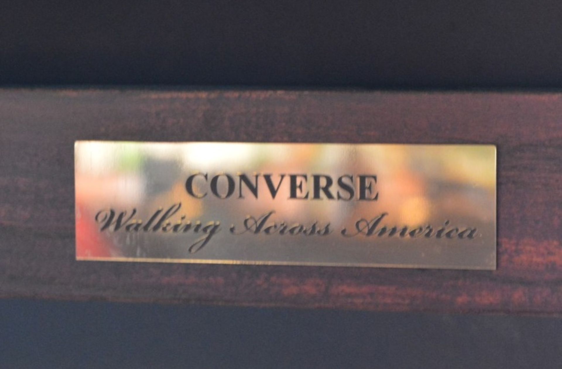 1 x Americana Wall Mounted Illuminated Display Case - NOVELTY CONVERSE SHOES - Includes Various - Image 4 of 6