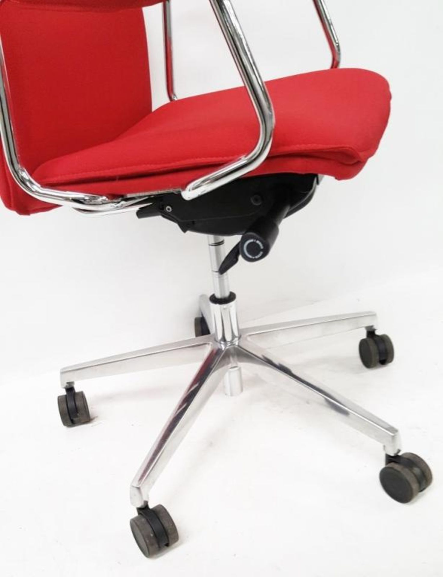 1 x 'Sven Christiansen' Premium Designer High-back Office Chair In Red (HBB1HA) - Used, In Very Good - Image 4 of 7