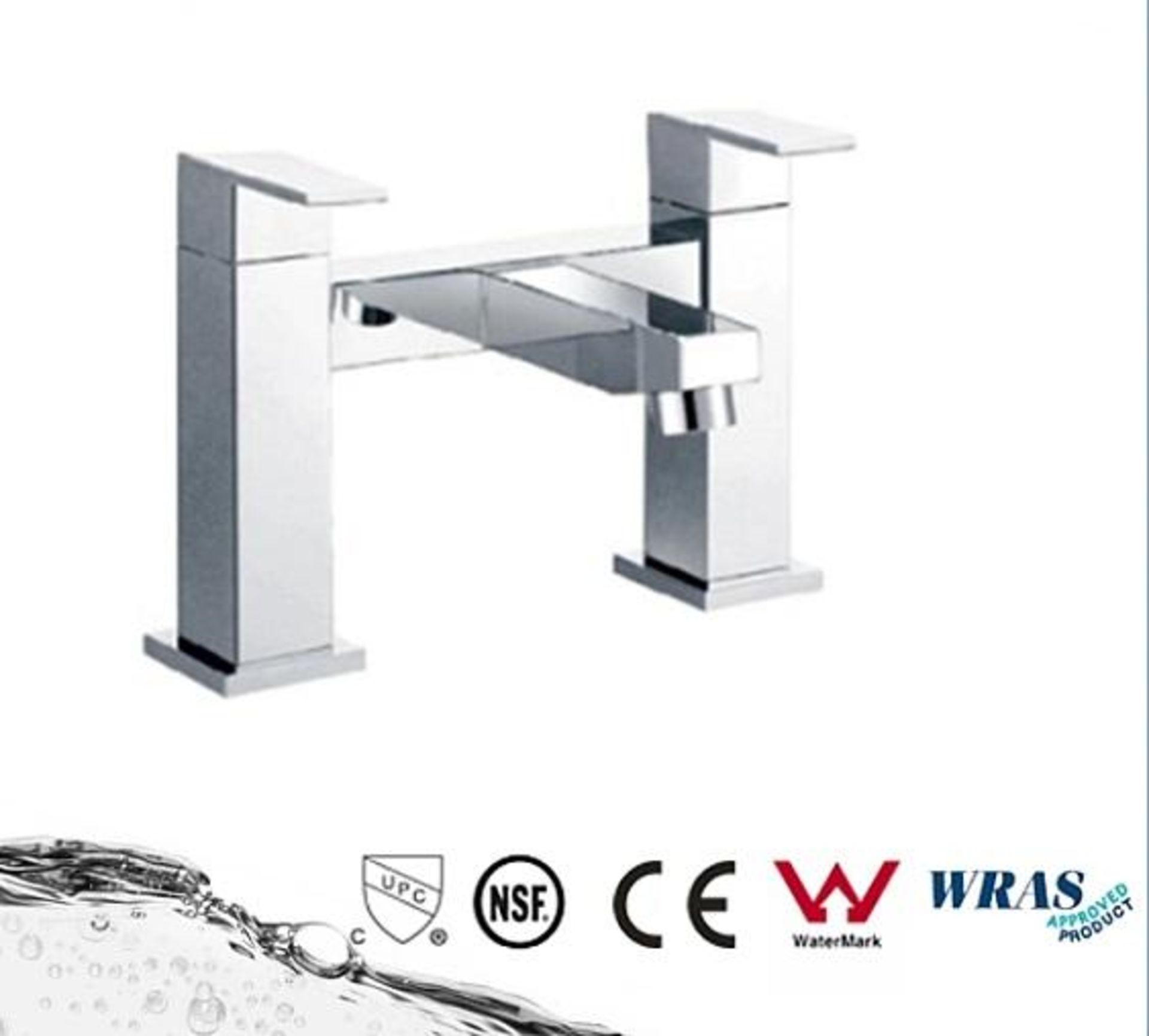 1 x Brass Deck Mounted Bath Filler Tap With A Polished Chrome Finish - Brand New & Boxed - Ref: GAT1 - Bild 2 aus 2