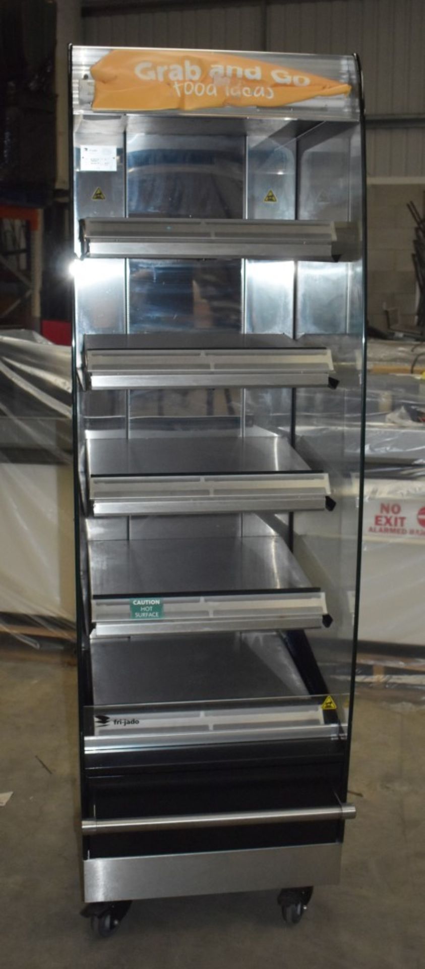 1 x Fri-Jado Four Tier Multi Deck Hot Food Warmer Heated Display Unit - Model MD60-5 SB - - Image 5 of 9