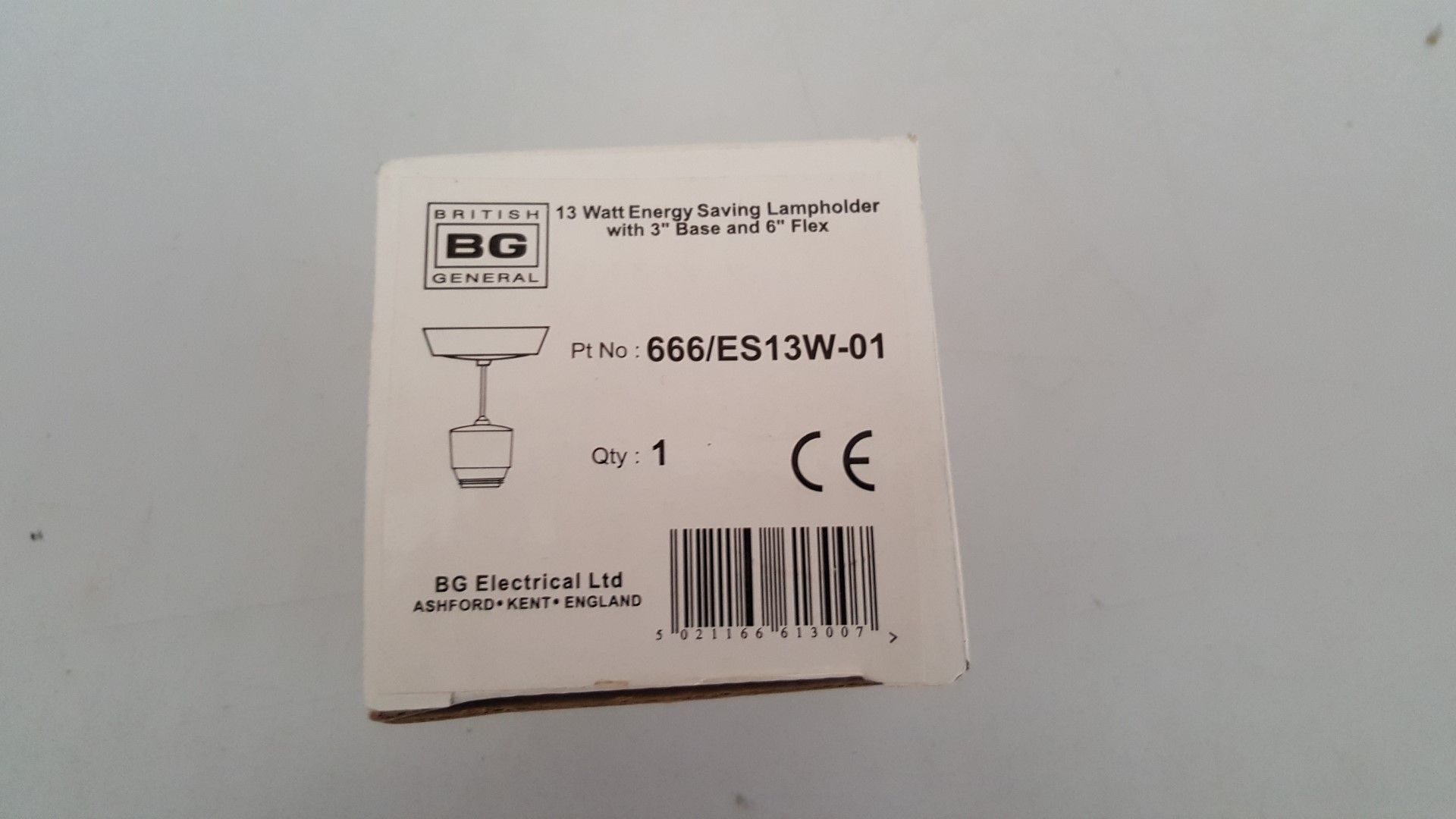 1 x BG PENDANT LOW ENERGY 6in DROP 13w 666/ES13W-01 - Ref RC130 - CL011 - Location: Altrincham WA14 - Image 2 of 3