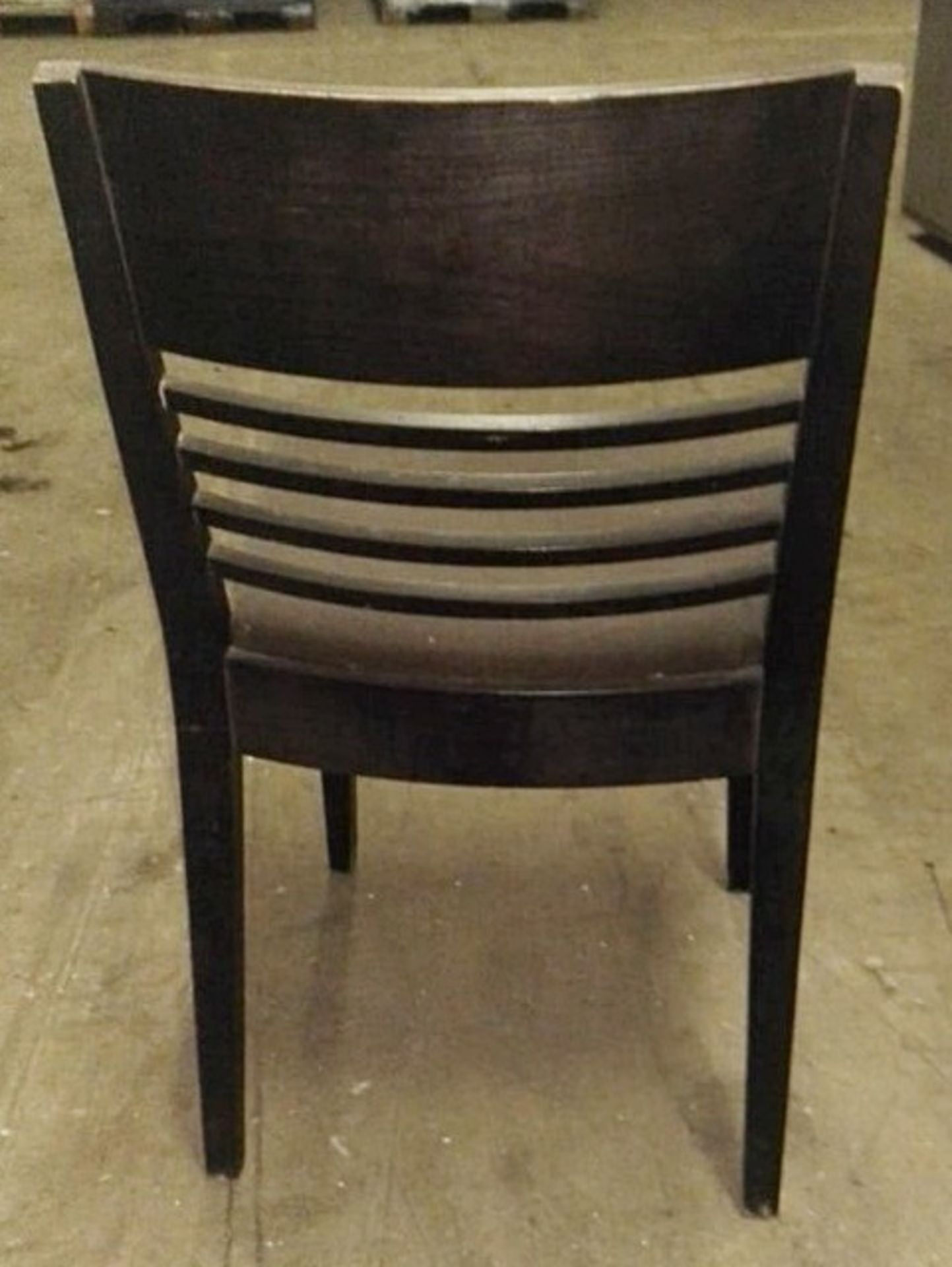 10 x Bistro Chairs In Black- Dimensions: W45 x D43 x H84cm / Seat Height 47cm - CL011 - Image 3 of 4