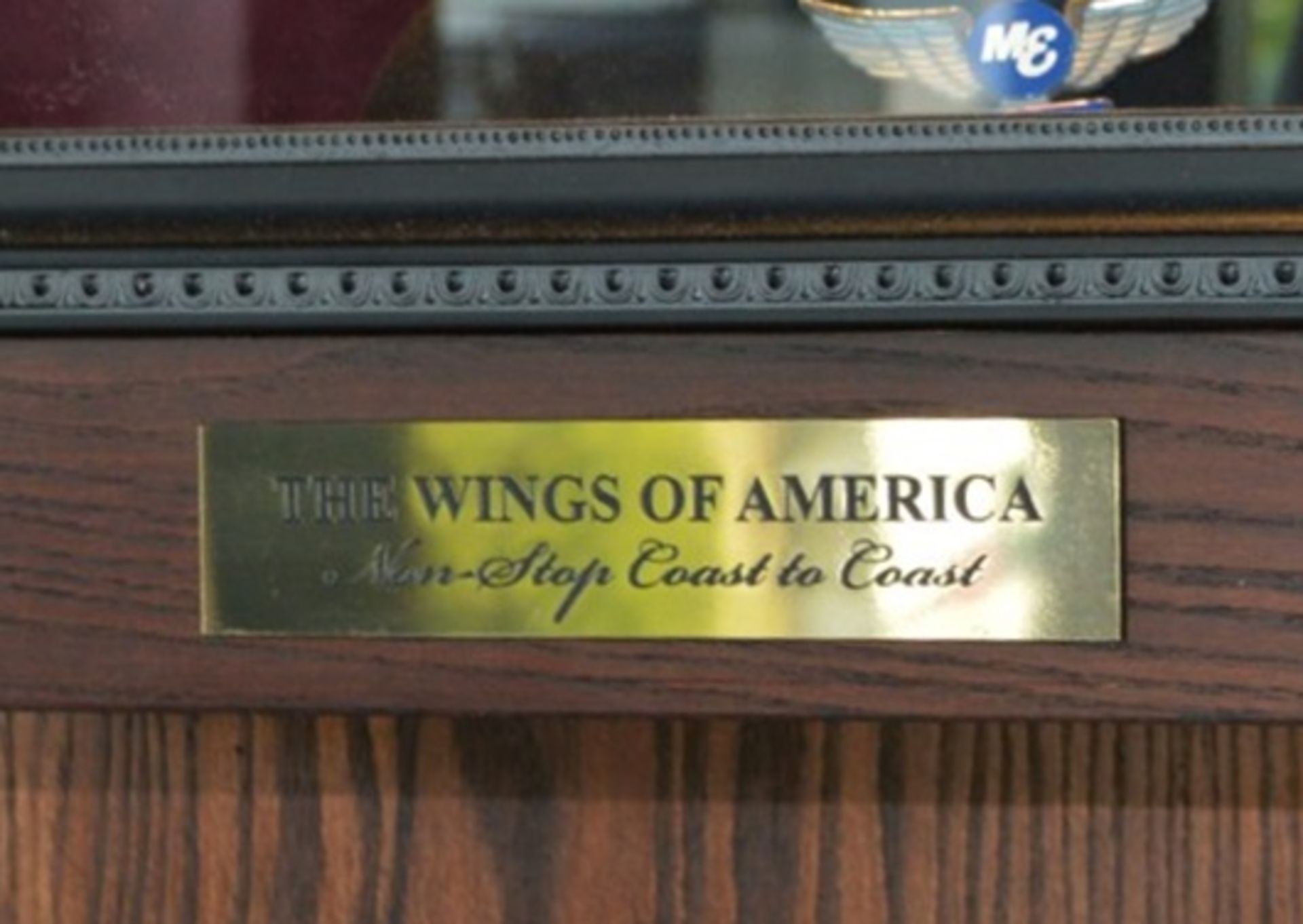 1 x Americana Wall Mounted Illuminated Display Case - THE WINGS OF AMERICA - Includes Various - Bild 2 aus 9