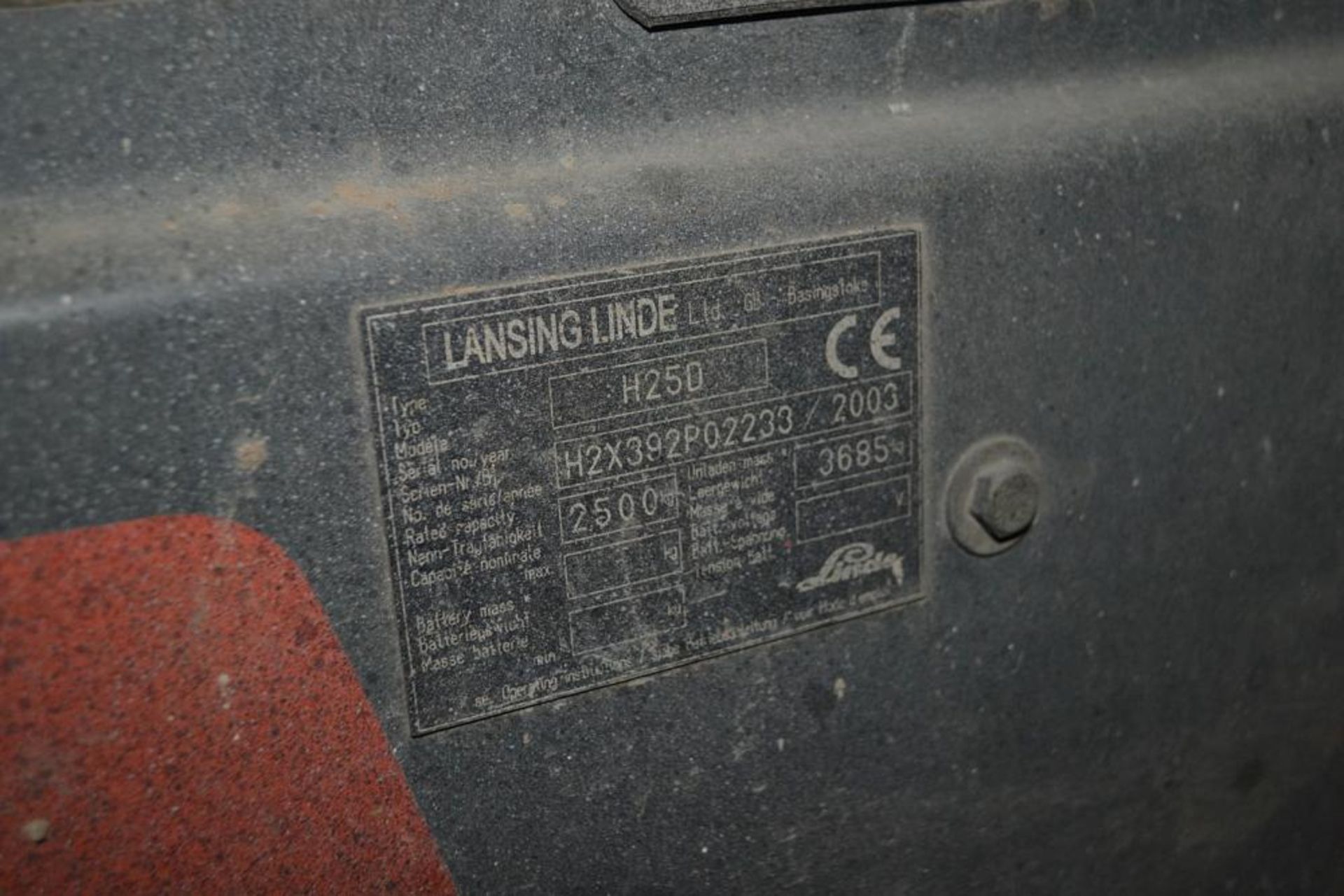 1 x 2003 Lansing Linde H25D Forklift - CL464 - Location: Liverpool L19 - Used In Working Condition - Bild 25 aus 30