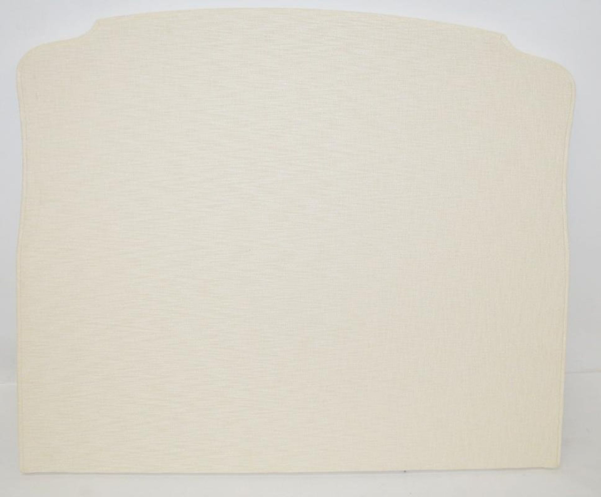 1 x VISPRING 'Eccleston' Luxury King Size Upholsted Headboard In A Premium Light Cream Fabric - Hand - Bild 4 aus 5