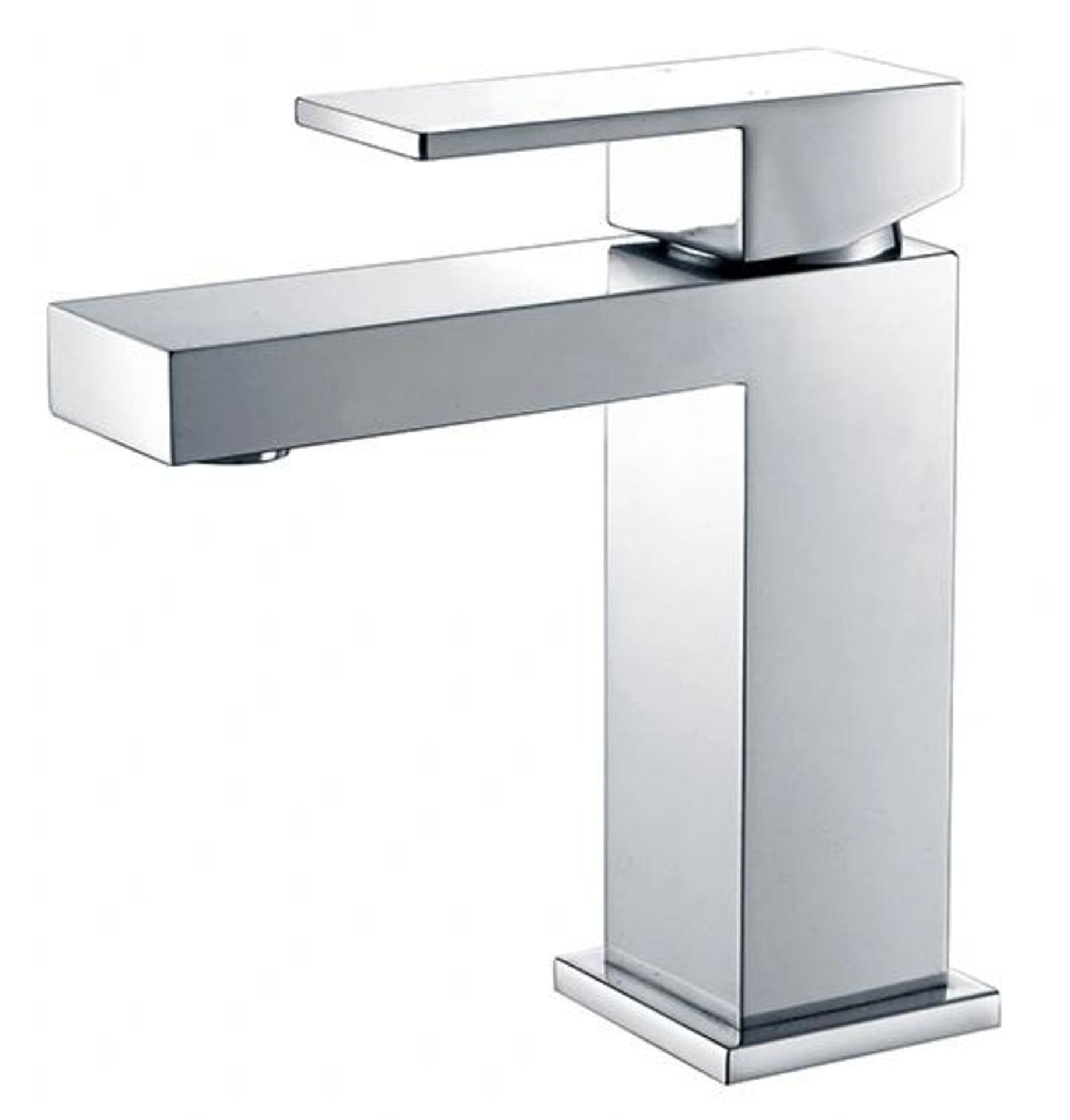 1 x Brass Chrome Plated Deck Mounted Bathroom Sink Mixer Tap - Brand New & Boxed - Ref: GAT1-8/AF602 - Image 5 of 5