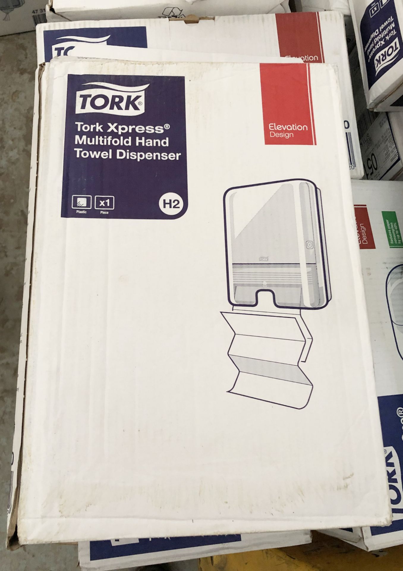 4 x Tork Multifold Hand Towel Dispensers - New Boxed Stock - Ref: BLT496 - CL329 - Location: - Image 2 of 3