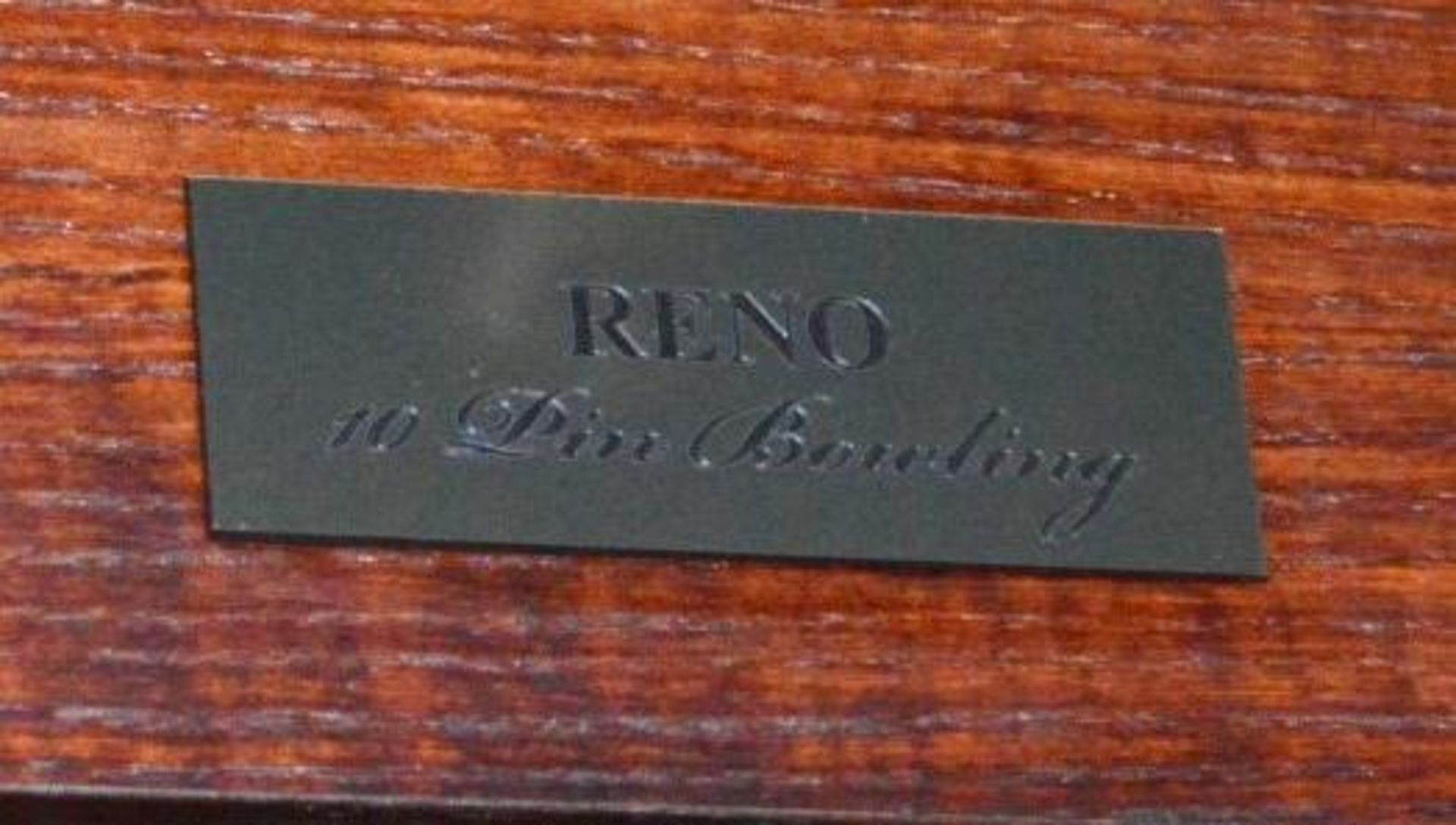 1 x Americana Wall Mounted Illuminated Display Case - RENO 10 PIN BOWLING - Includes Various Images, - Image 5 of 5