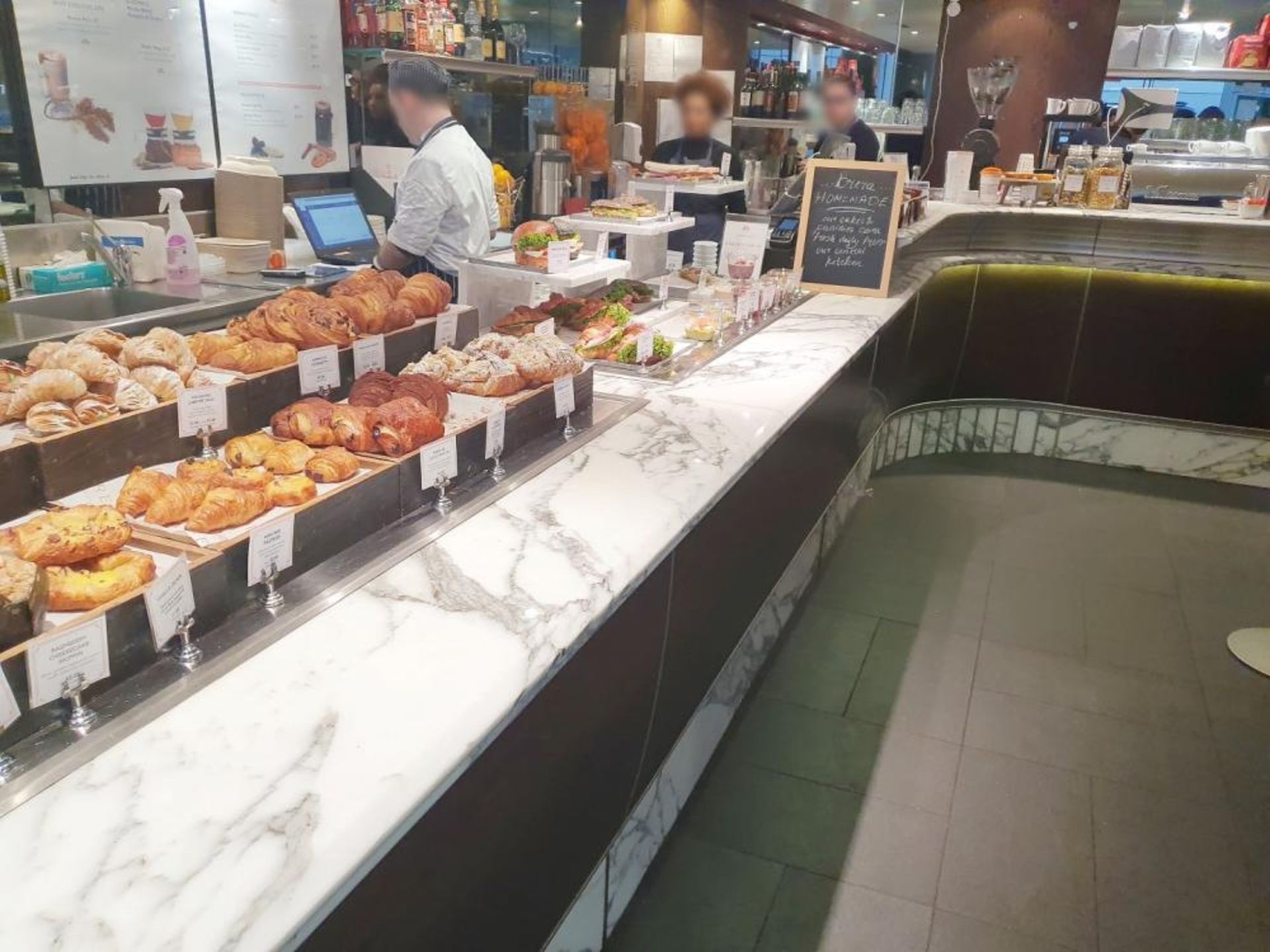 1 x Front Bar Area With Marbled Counter Top And Built-In 2-Door Undercounter Chiller - Image 14 of 30