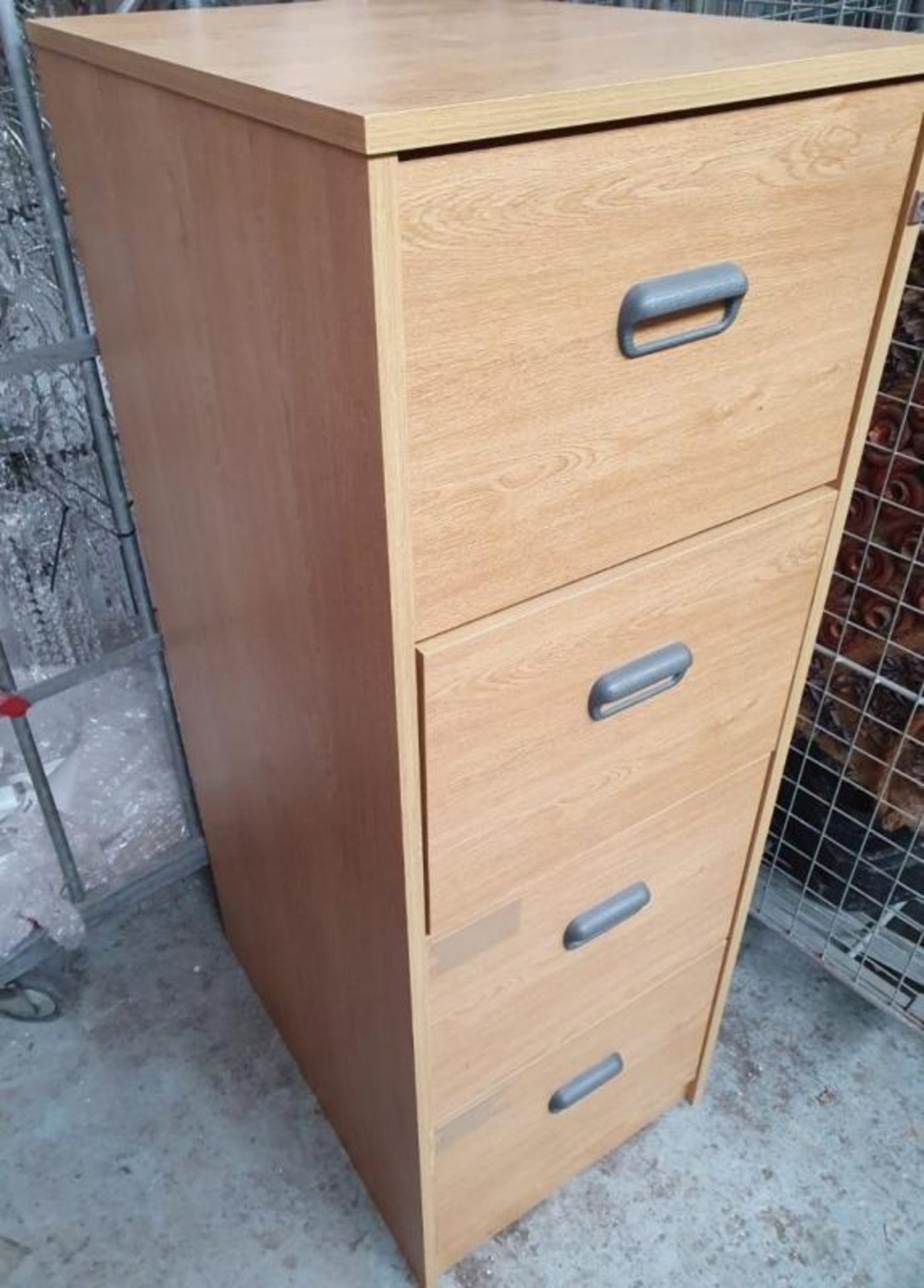 Pair Of Office Filiing Cabinet In Beech - Taken From A Working Office Environment In Great Condition