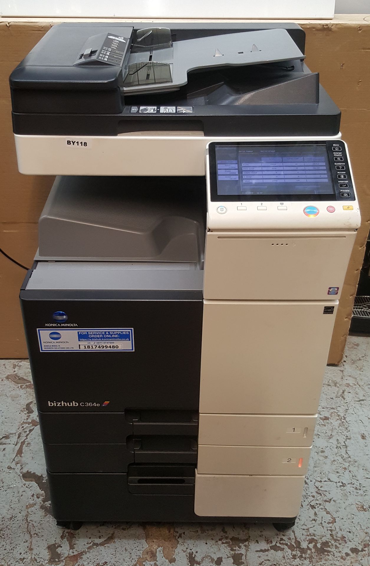 1 x Konica Minolta Bizhub C364e Colour Multifunction Office Photocopier Printer - BY118 - CL429 -
