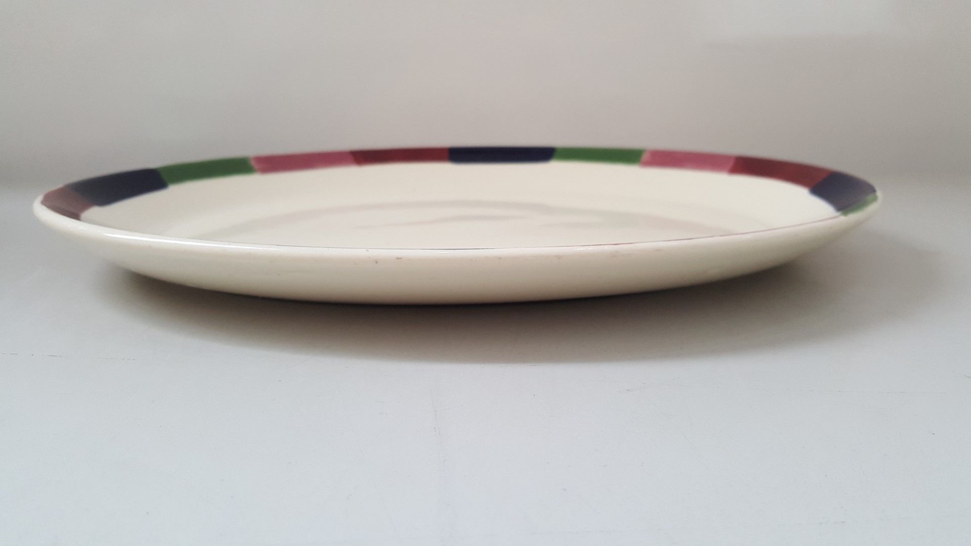 14 x Steelite Oval Serving Plates Cream With Patterned Edge L30/W23.5CM - Ref CQ270 - Image 3 of 4