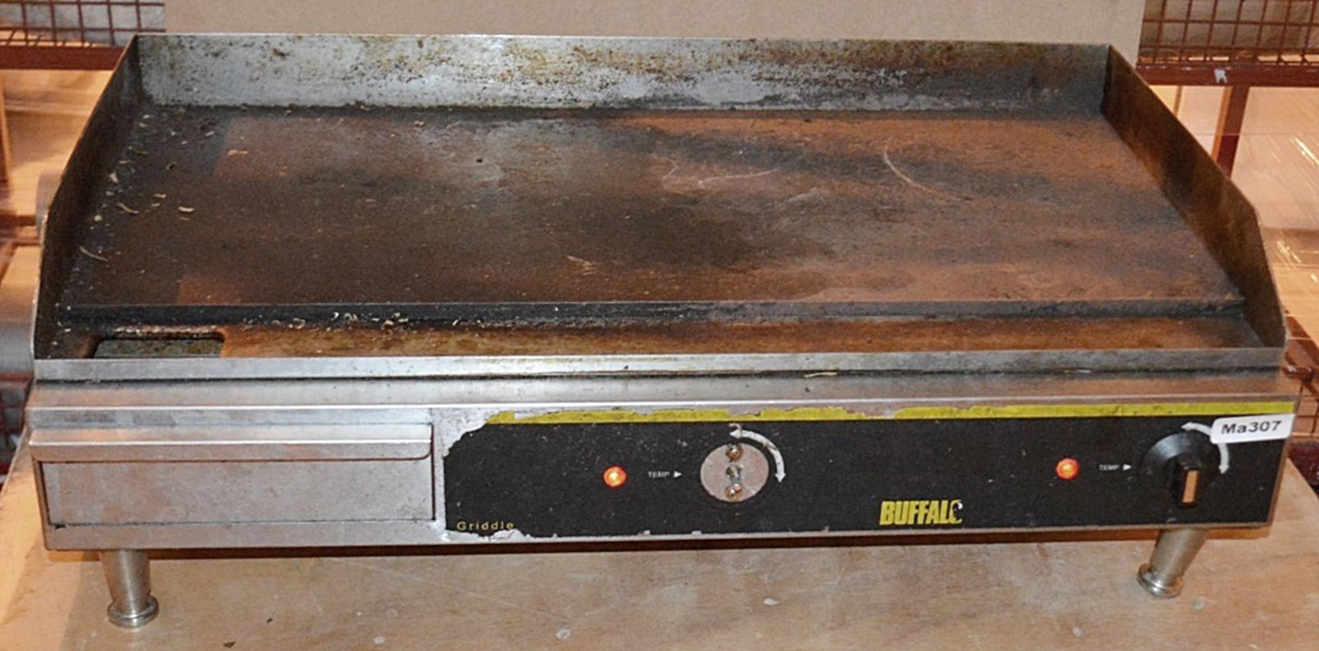 1 x Buffalo G791 Extra Wide Countertop Griddle - Dimensions: 241(H) x 742(W) x 462(D)mm - Used,