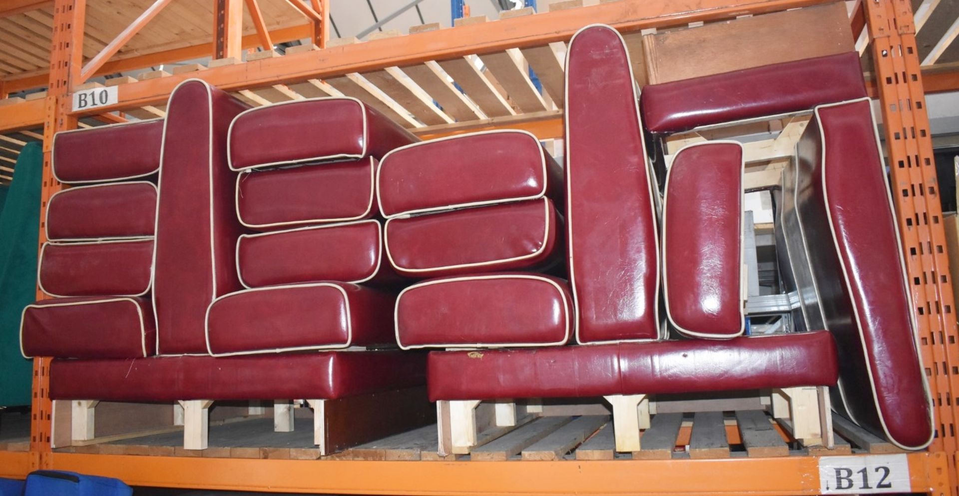 Collection of Retro 1950's Style American Diner Seating - Includes 5 x Double Back to Back - Image 2 of 3