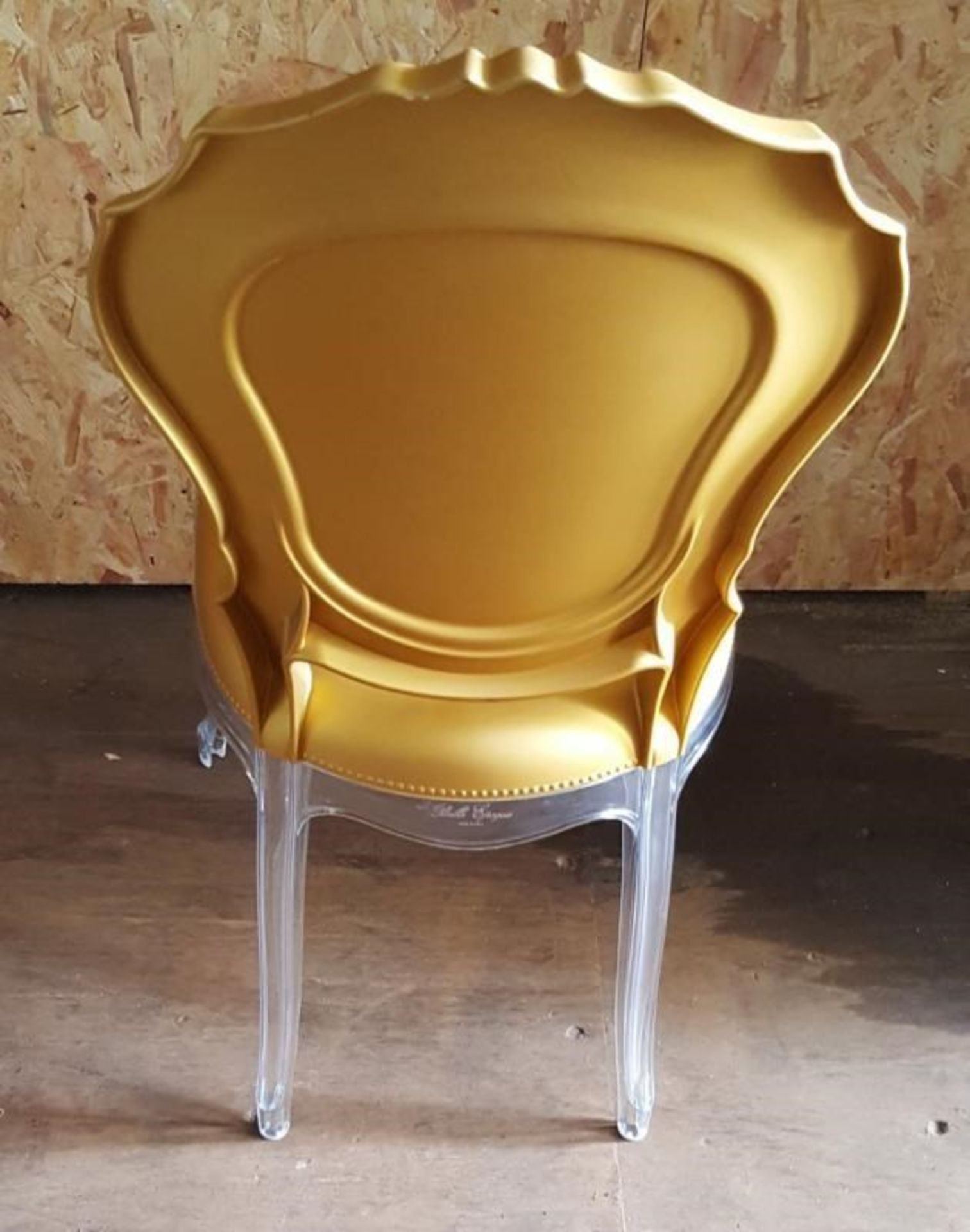 5 X ACRYLIC BAROQUE-STYLE 'BELLE EPOQUE' CHAIRS FEATURING A CLEAR - Image 3 of 4