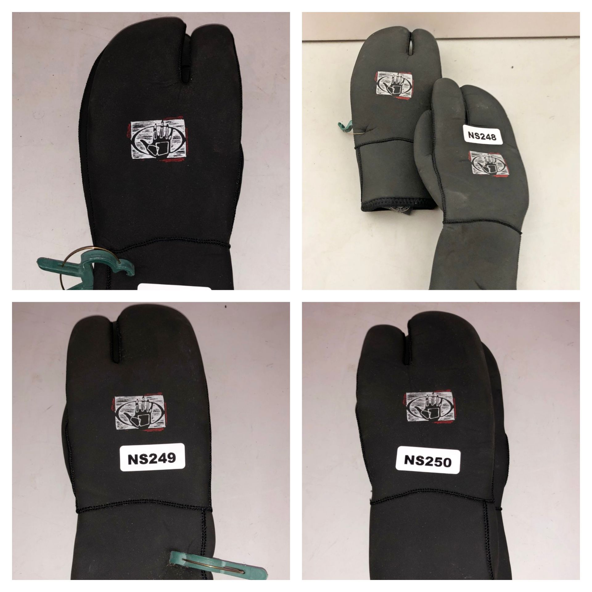 4 x Pairs Of Black Body Glove Claw Gloves - CL349 - Altrincham WA14