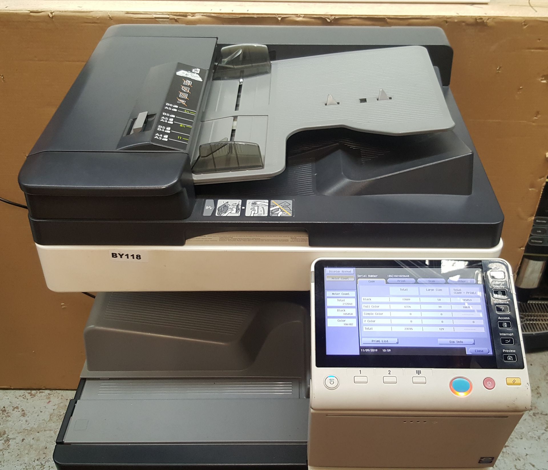 1 x Konica Minolta Bizhub C364e Colour Multifunction Office Photocopier Printer - BY118 - CL429 - - Image 6 of 7