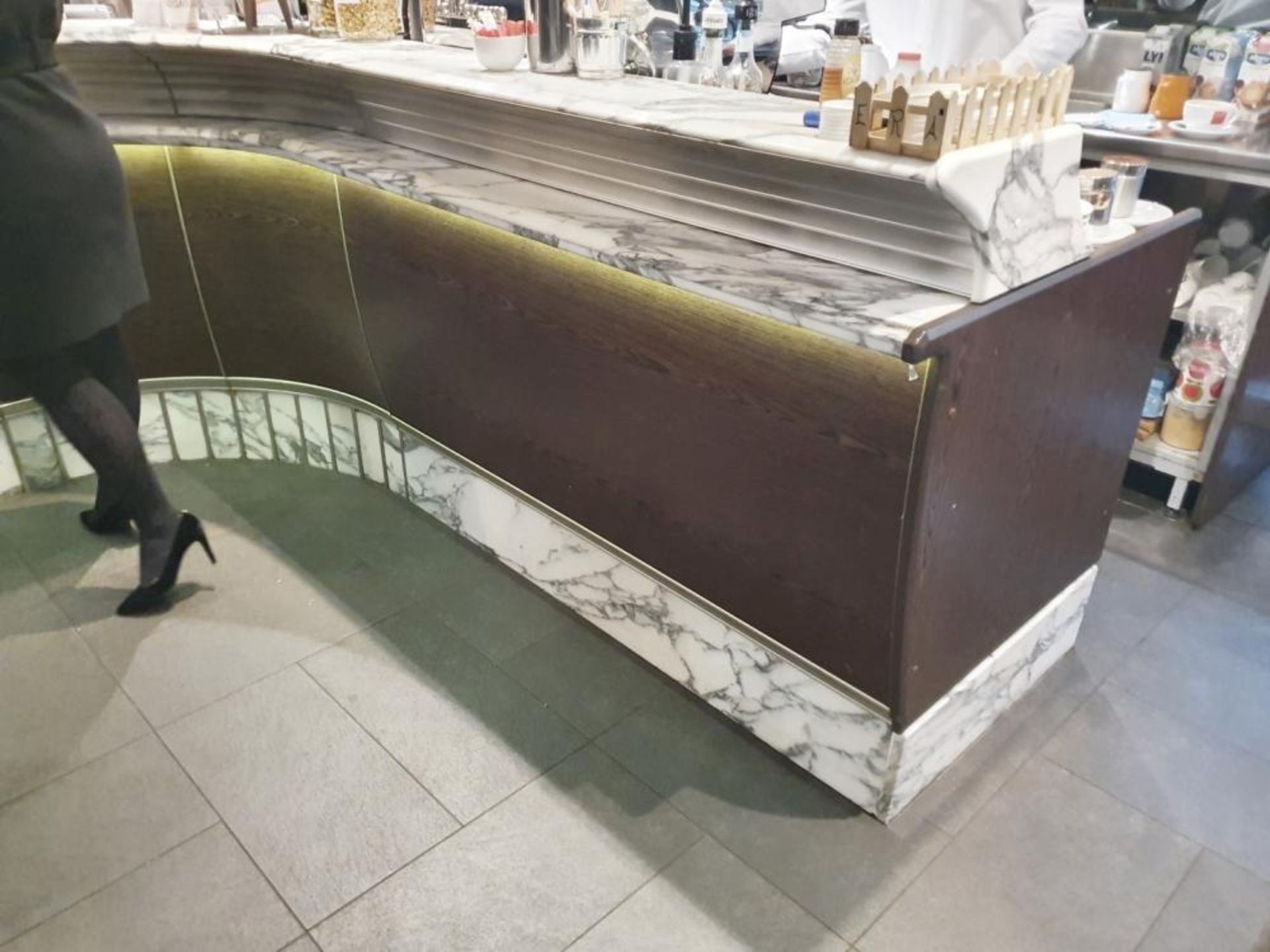 1 x Front Bar Area With Marbled Counter Top And Built-In 2-Door Undercounter Chiller - Bild 13 aus 30