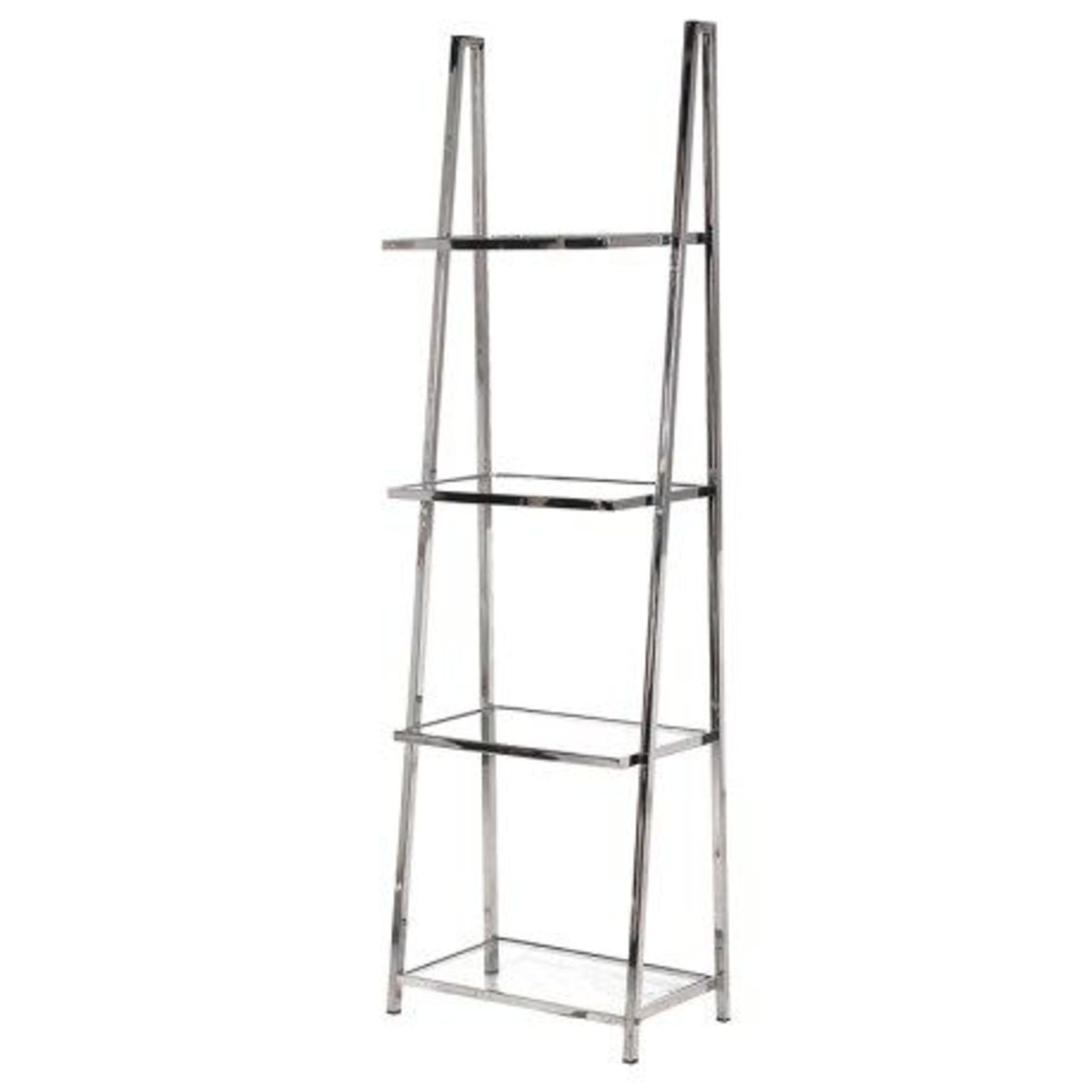1 x Terano Four Tier Shelf Display Unit - New and Boxed - H175 x W54 x D30 cms - CL011 - Location: