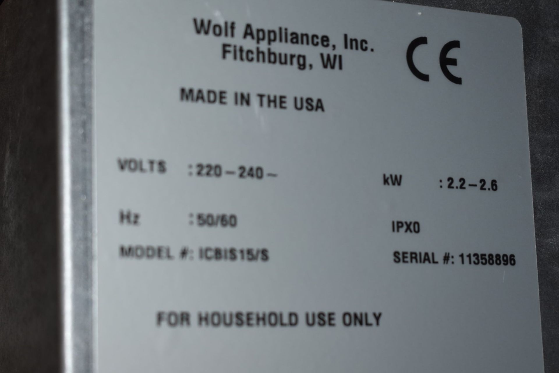 1 x Wolf Integrated Electric Steamer Module - Model ICBIS15/S - Stainless Steel Finish With Glass - Image 6 of 7