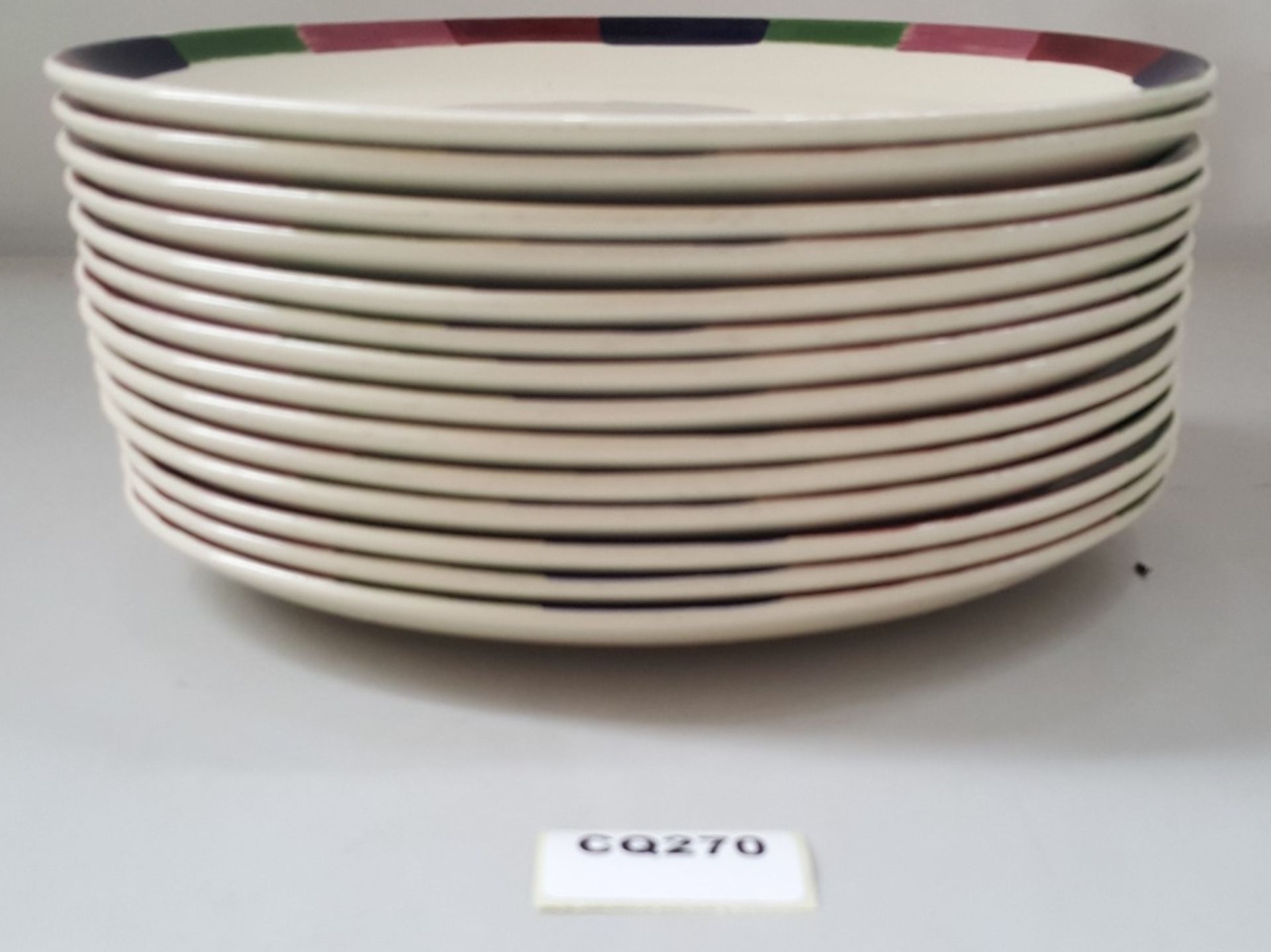 14 x Steelite Oval Serving Plates Cream With Patterned Edge L30/W23.5CM - Ref CQ270 - Bild 2 aus 4