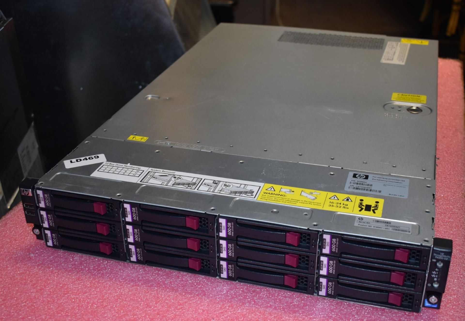 1 x HP StorageWorks P4500 G2 Storage Server - Ref LD469 - CL409 - Hard Disk Drives Not Included - - Image 4 of 10