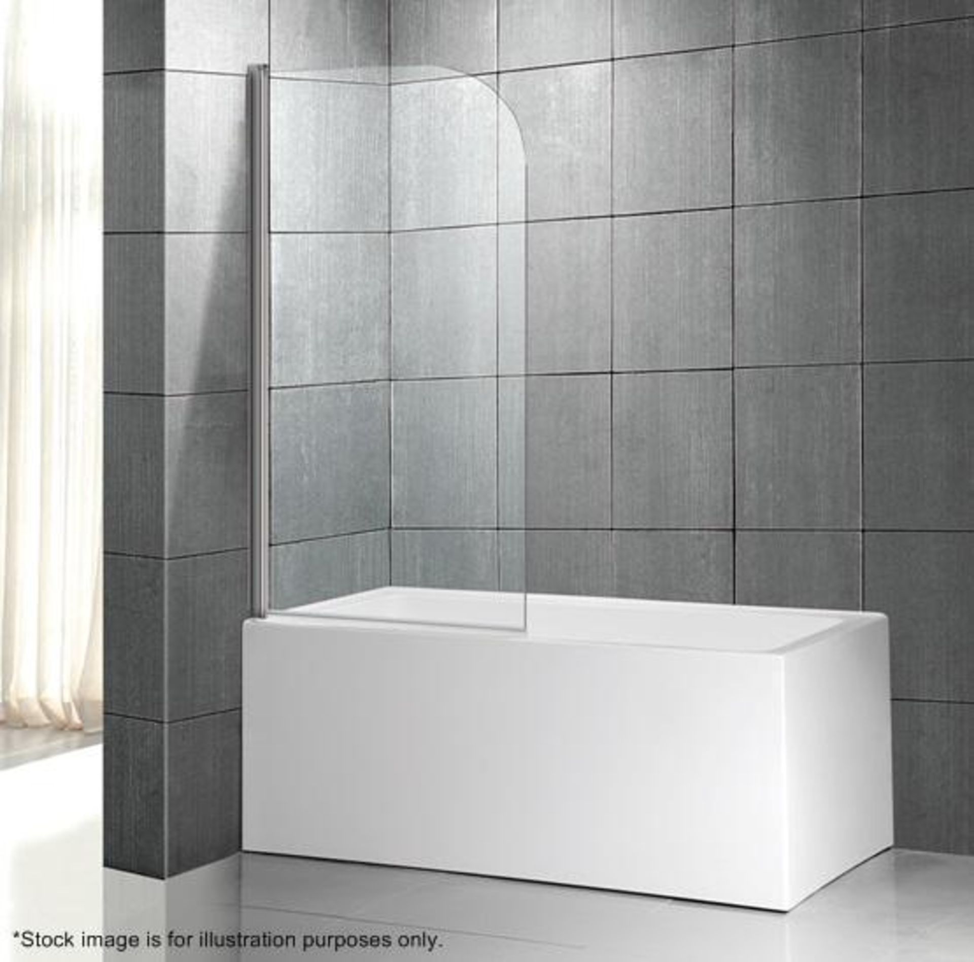 1 x Shower Bath Enclosure Screen - Dimensions: 80x140cm / Glass Thickness: 4-6mm - Brand New & Boxed