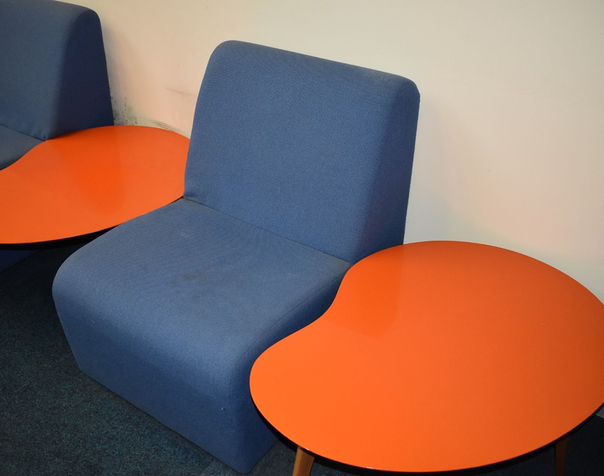 3 x Designer Jonathan Adler Kidney Tables in Orange - Small Size 80cm Width - Ref FE000 ODS - - Bild 2 aus 6