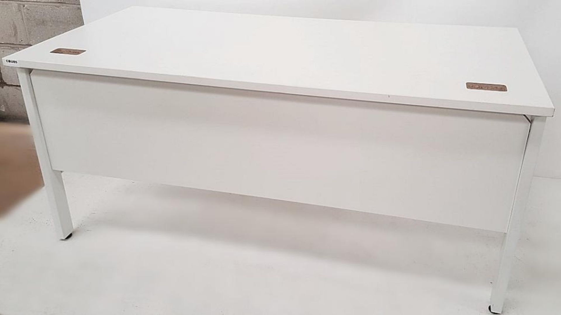 1 x Large Premium Office Desk In White - Used, In Good Condition - Dimensions: W160 x W80 x H74cm - - Bild 5 aus 5