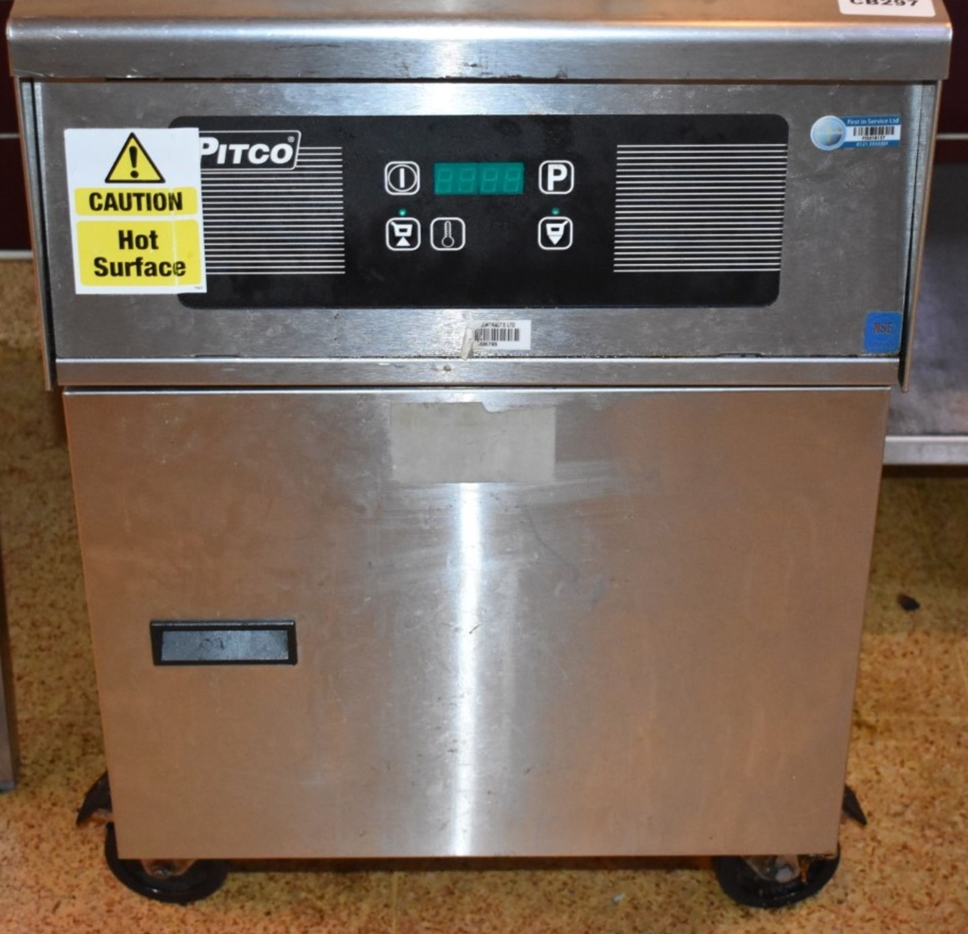 1 x Pifco Frialator Single Basket Gas Fryer With Basket Lifts - Stainless Steel Exterior - Model - Bild 8 aus 8