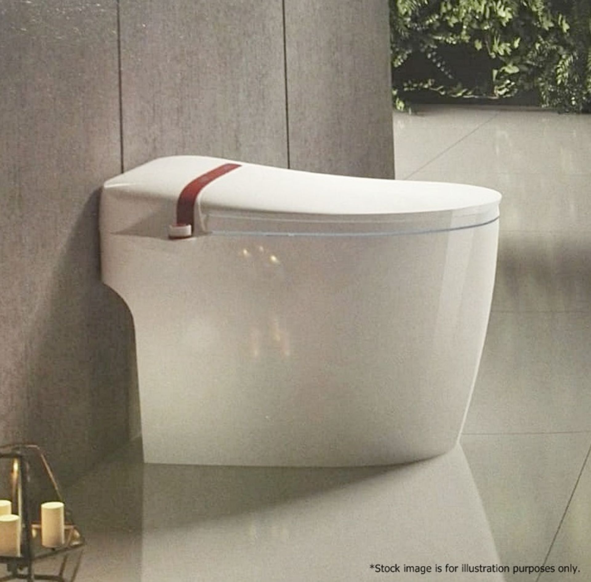 1 x Luxury Electric Smart Back To Wall Bidet Toilet With Remote Control - UK Plug - Latest Model