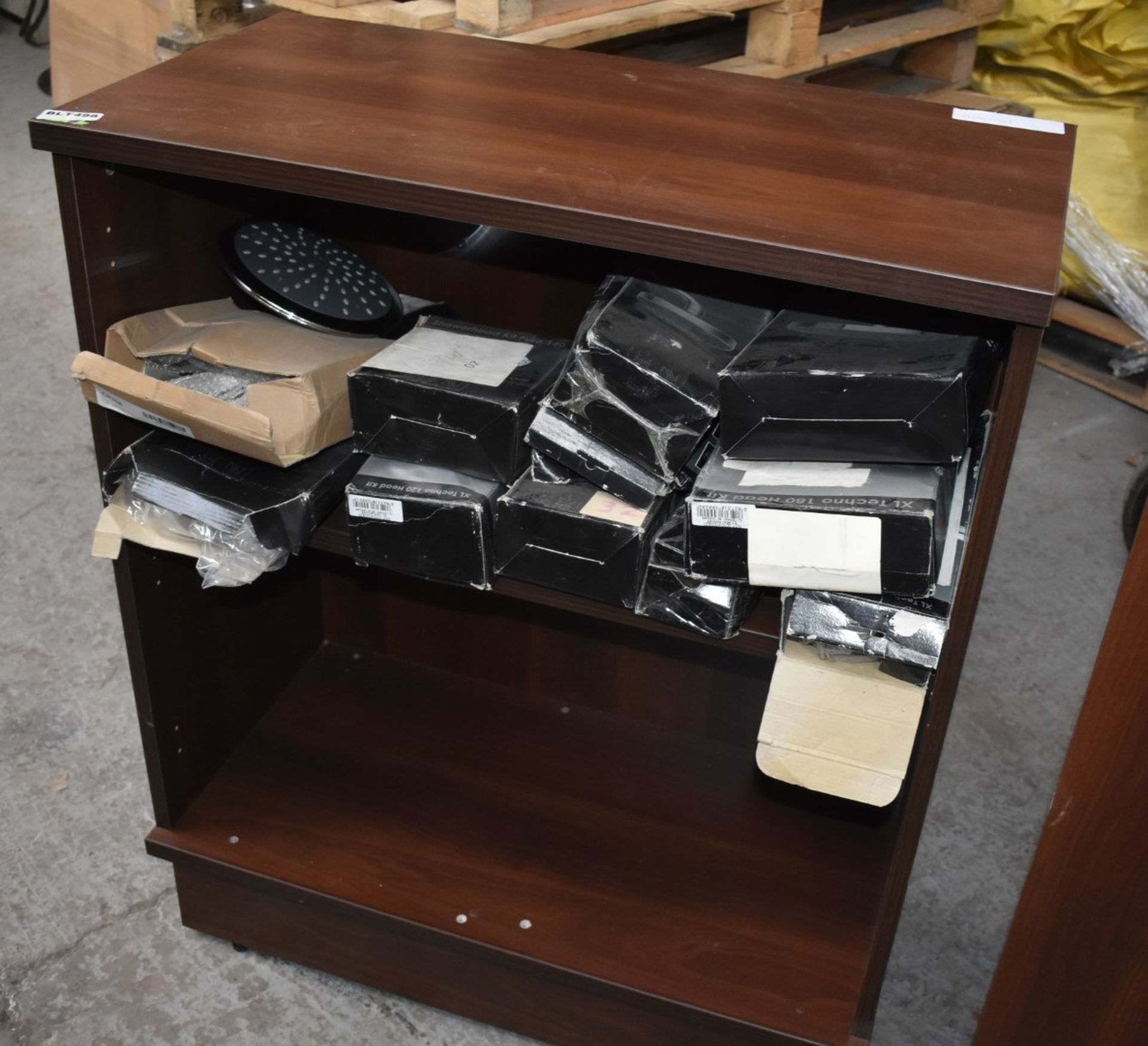 2 x Office Cabinets With Walnut Finish - Includes Two Storage Cabinet and Box File Shelf Unit - - Image 3 of 3