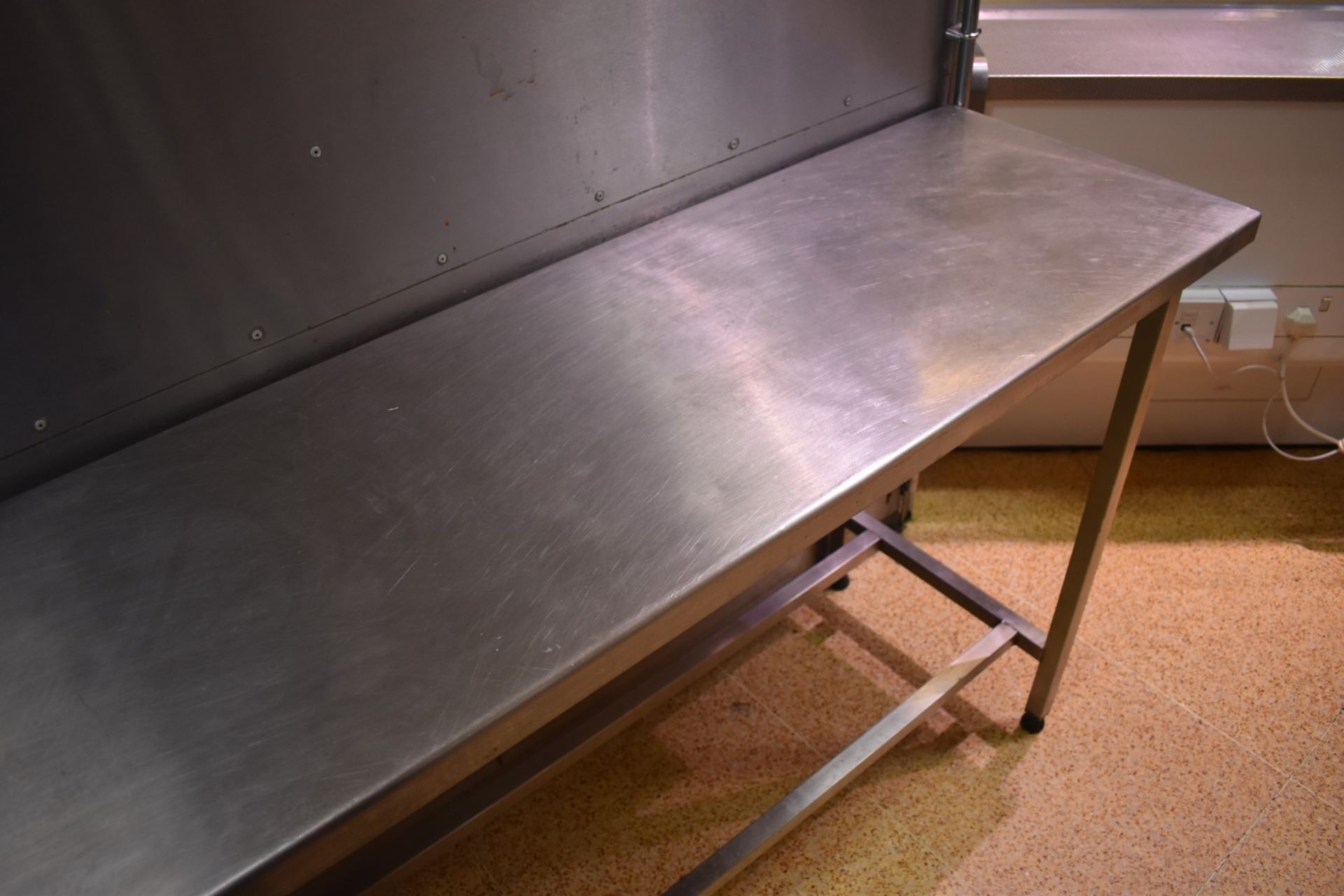 1 x Stainless Steel Prep Table - H85 x W184 x D46 cms - CL455 - Ref CB212 - Location: Altrincham - Image 3 of 3