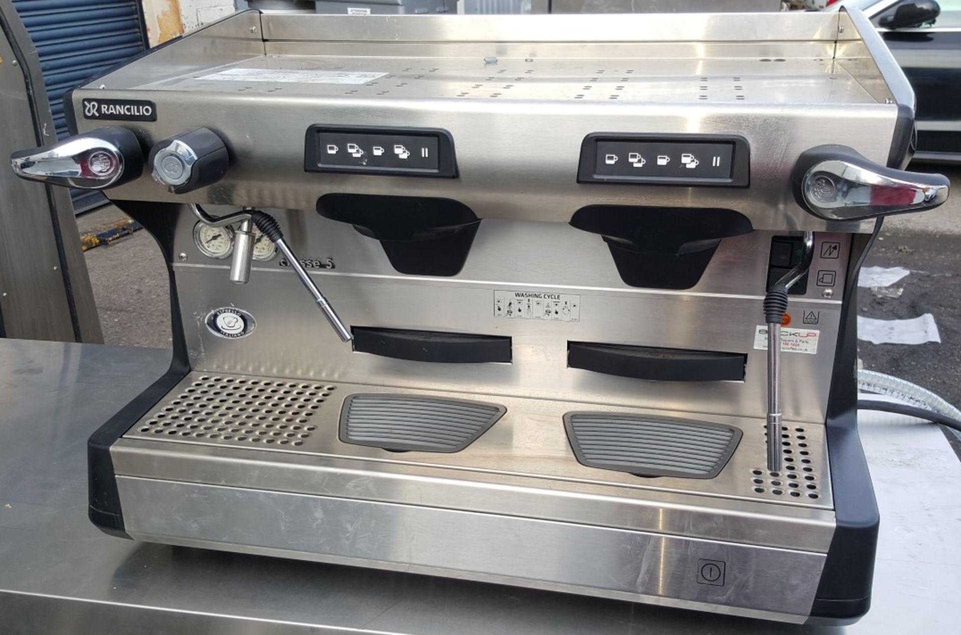 1 x Rancilio Classe 5 USB Tall (2 group) Espresso Coffee Machine - Location: Altrincham WA14