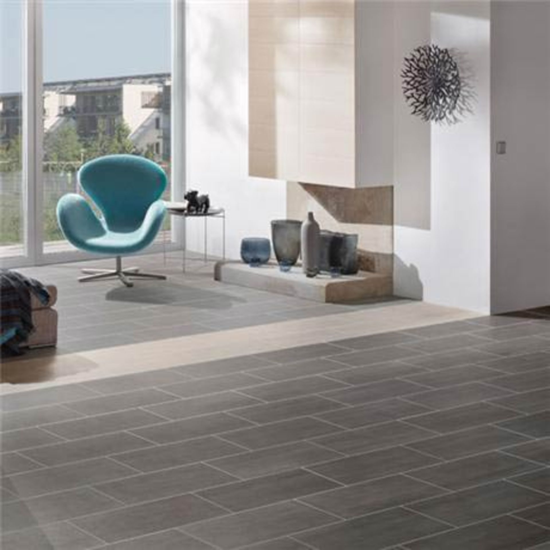 6 x Boxes of RAK Porcelain Floor or Wall Tiles - Dolomit Black - 20 x 50 cm Tiles Covering a Total - Image 9 of 9