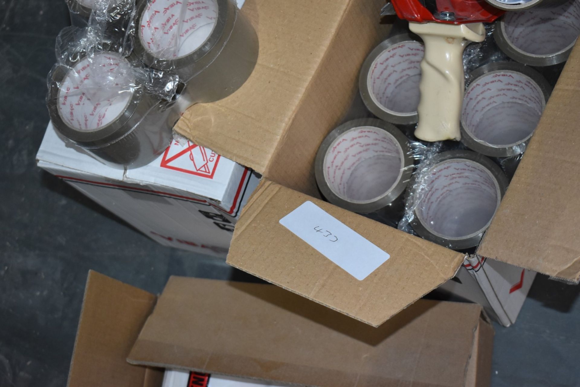 Assorted Collection of Packaging Equipment to Include Approx 48 x Rolls of Brown Packing Tape, Tap - Image 2 of 6