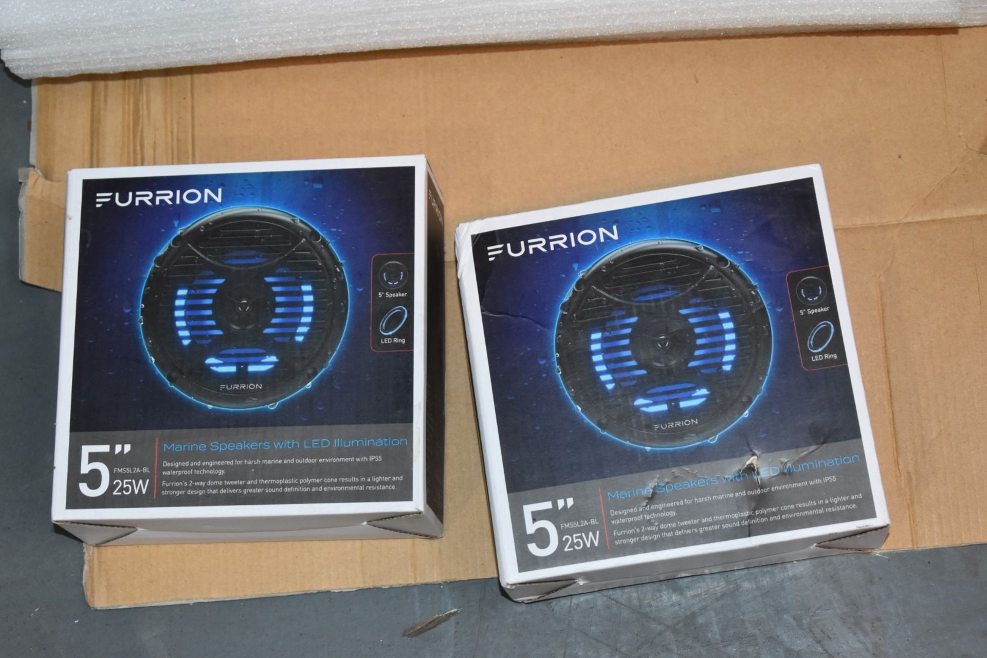 Assorted Collection of Furrion Audio Equipment - Includes Subwoofer, Soundbar and Pair of Marine 5 - Image 2 of 11