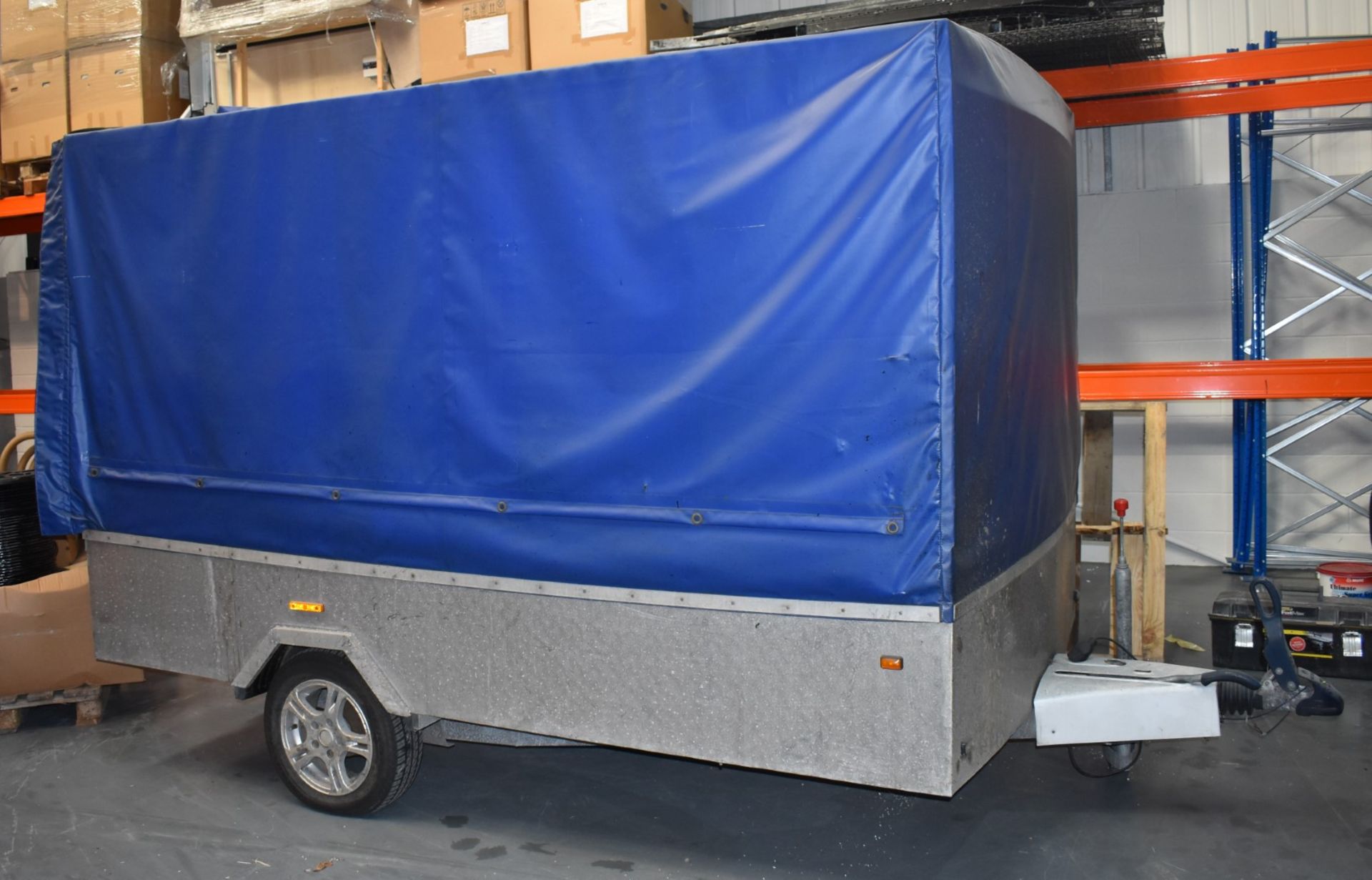 1 x Customised 10x6ft Tow Trailer With Aluminium Frame Enclosure and Heavy Duty Cover, BP WS3000