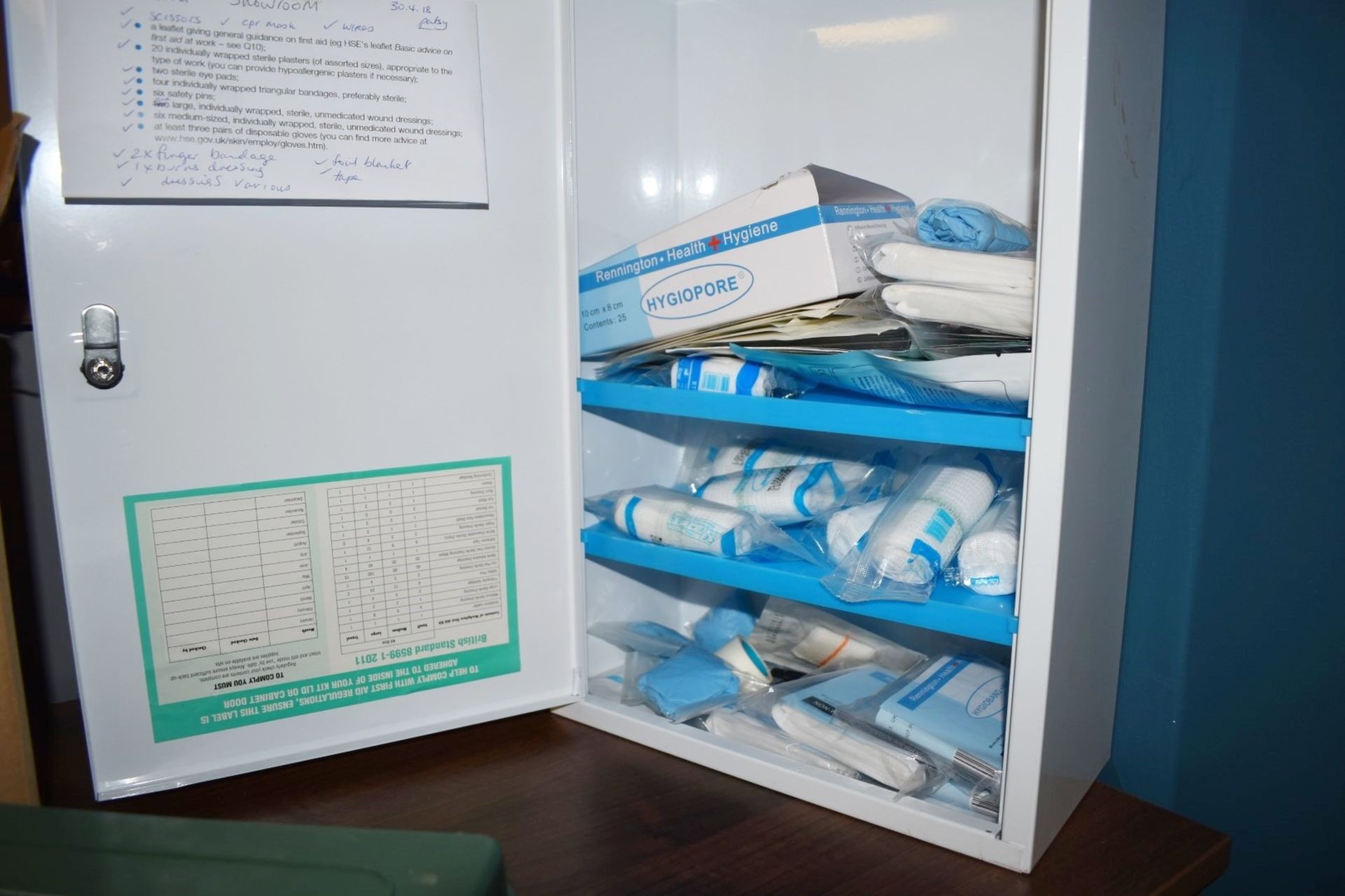 1 x Assorted Collection of First Aid Equipment - Includes Metal Cabinet With Contents and More! - Image 8 of 10